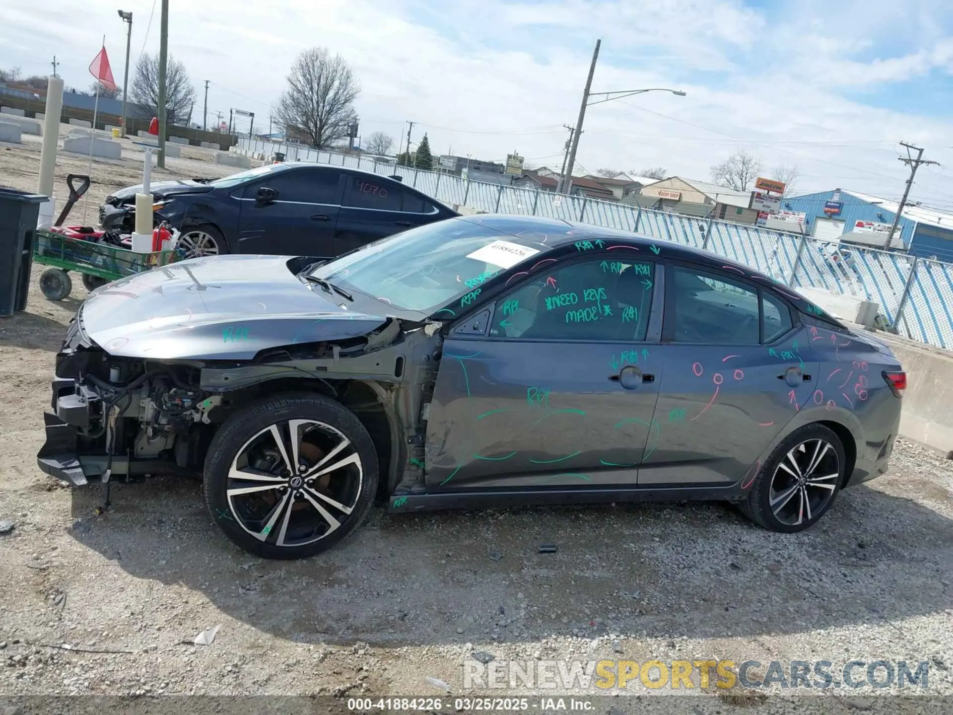 15 fotografías del automóvil dañado 3N1AB8DV1MY205098 NISSAN SENTRA 2021