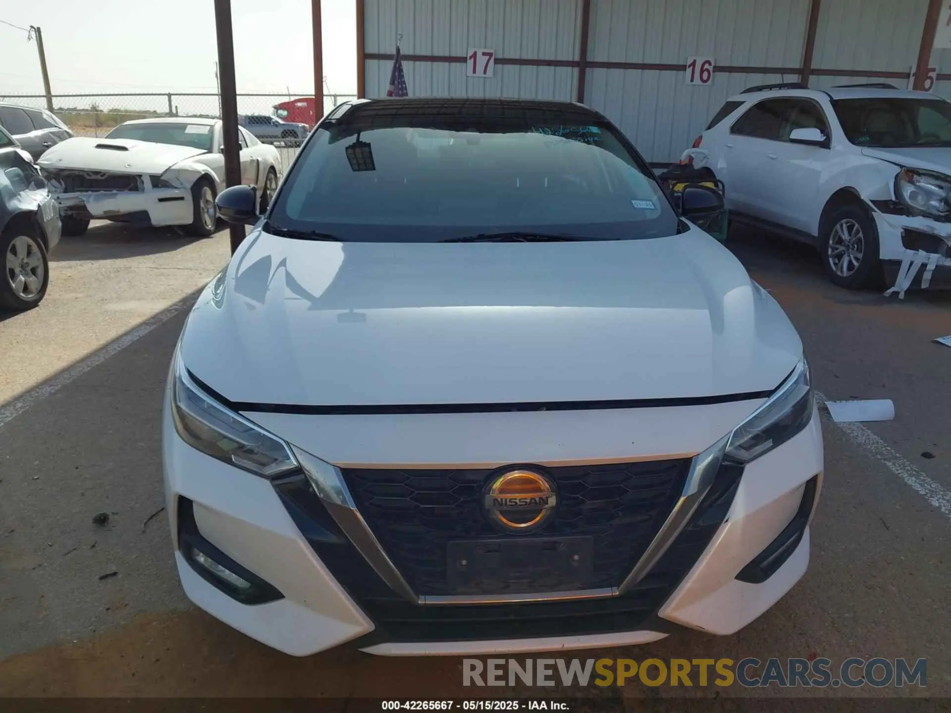 12 fotografías del automóvil dañado 3N1AB8DV1MY210883 NISSAN SENTRA 2021