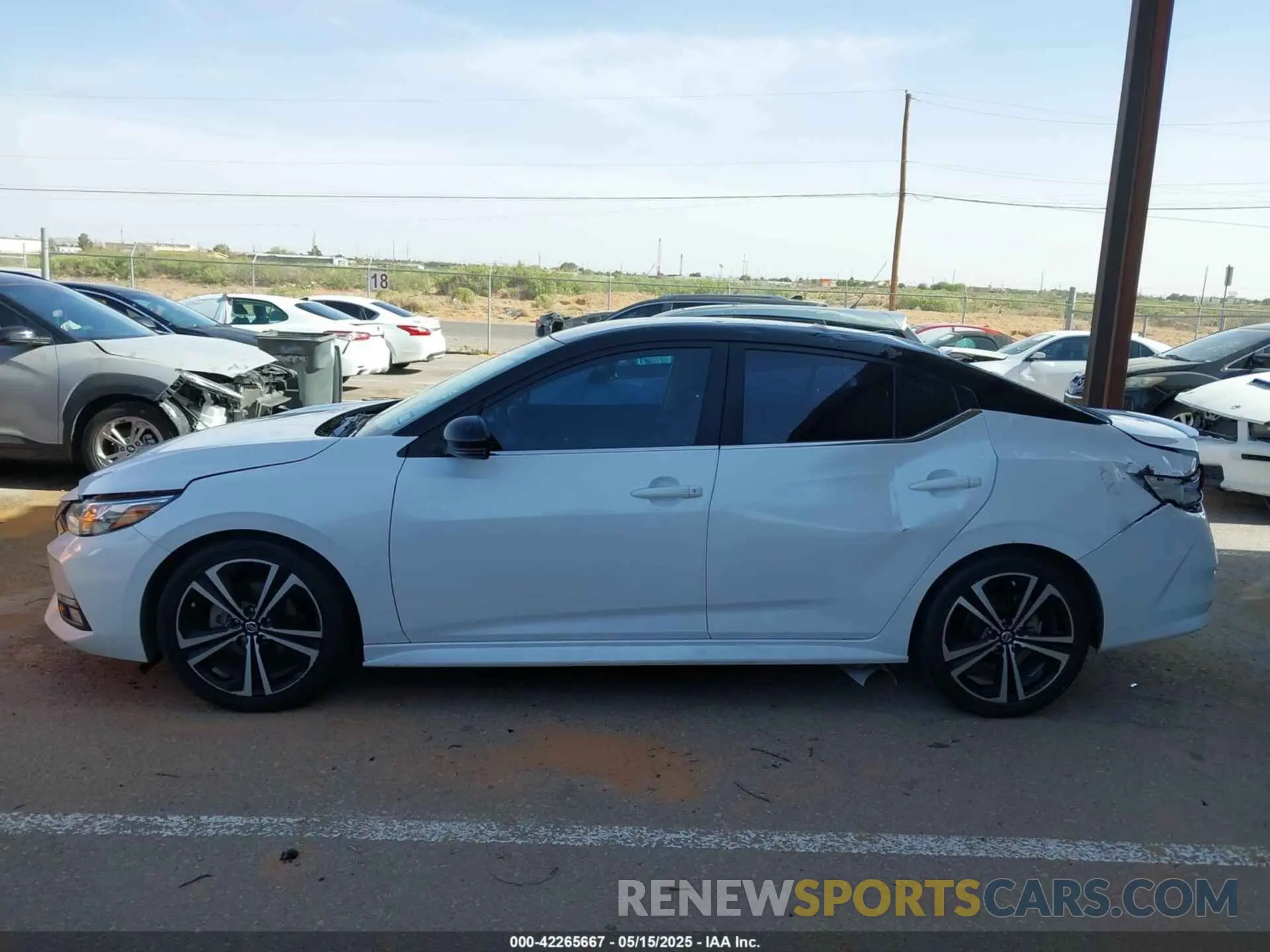 14 fotografías del automóvil dañado 3N1AB8DV1MY210883 NISSAN SENTRA 2021