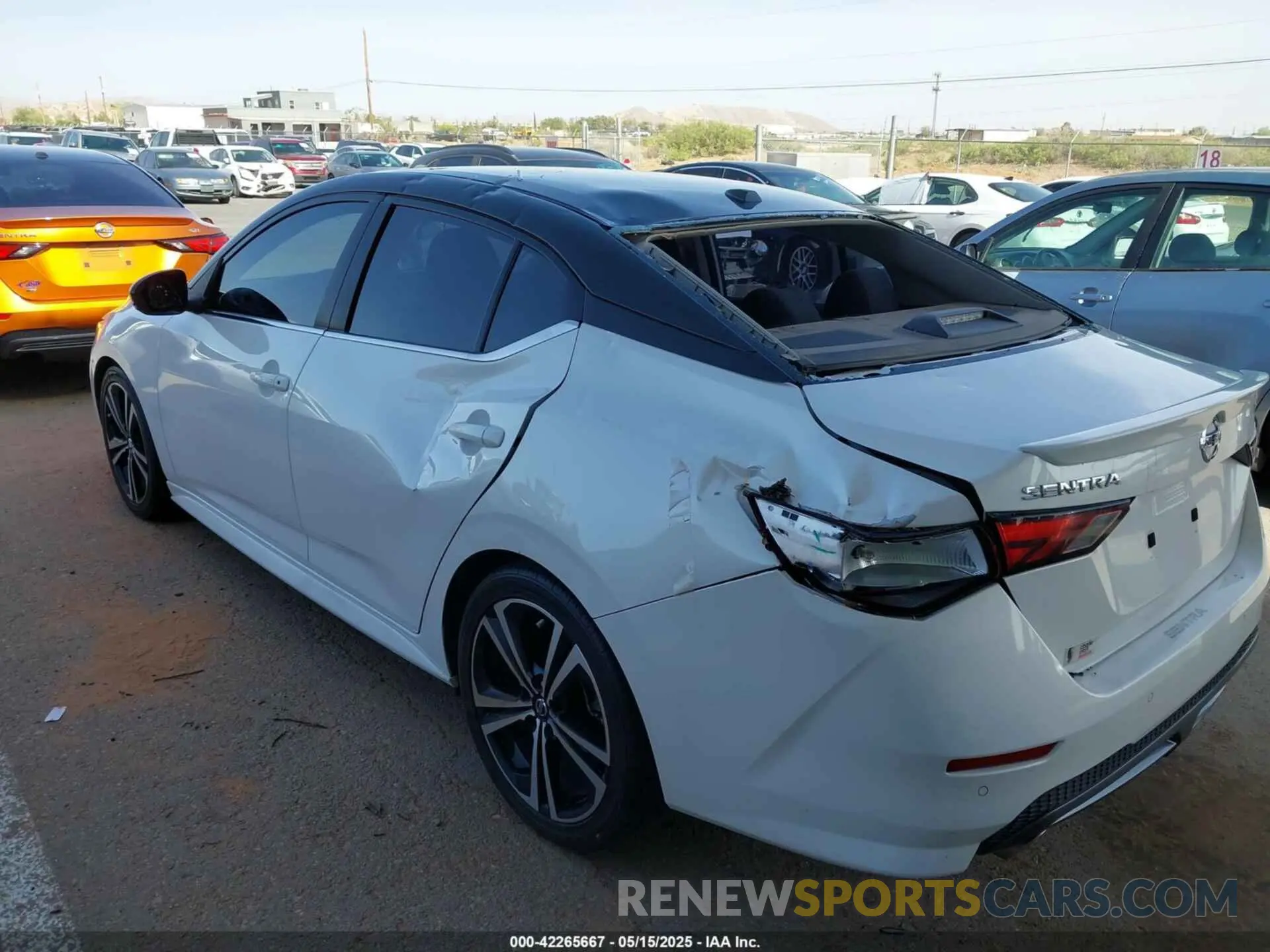 6 fotografías del automóvil dañado 3N1AB8DV1MY210883 NISSAN SENTRA 2021