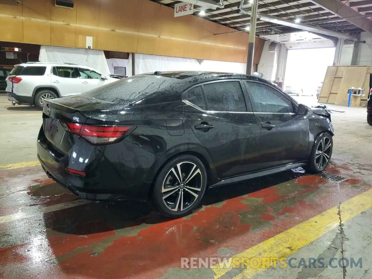 3 fotografías del automóvil dañado 3N1AB8DV2MY202808 NISSAN SENTRA 2021