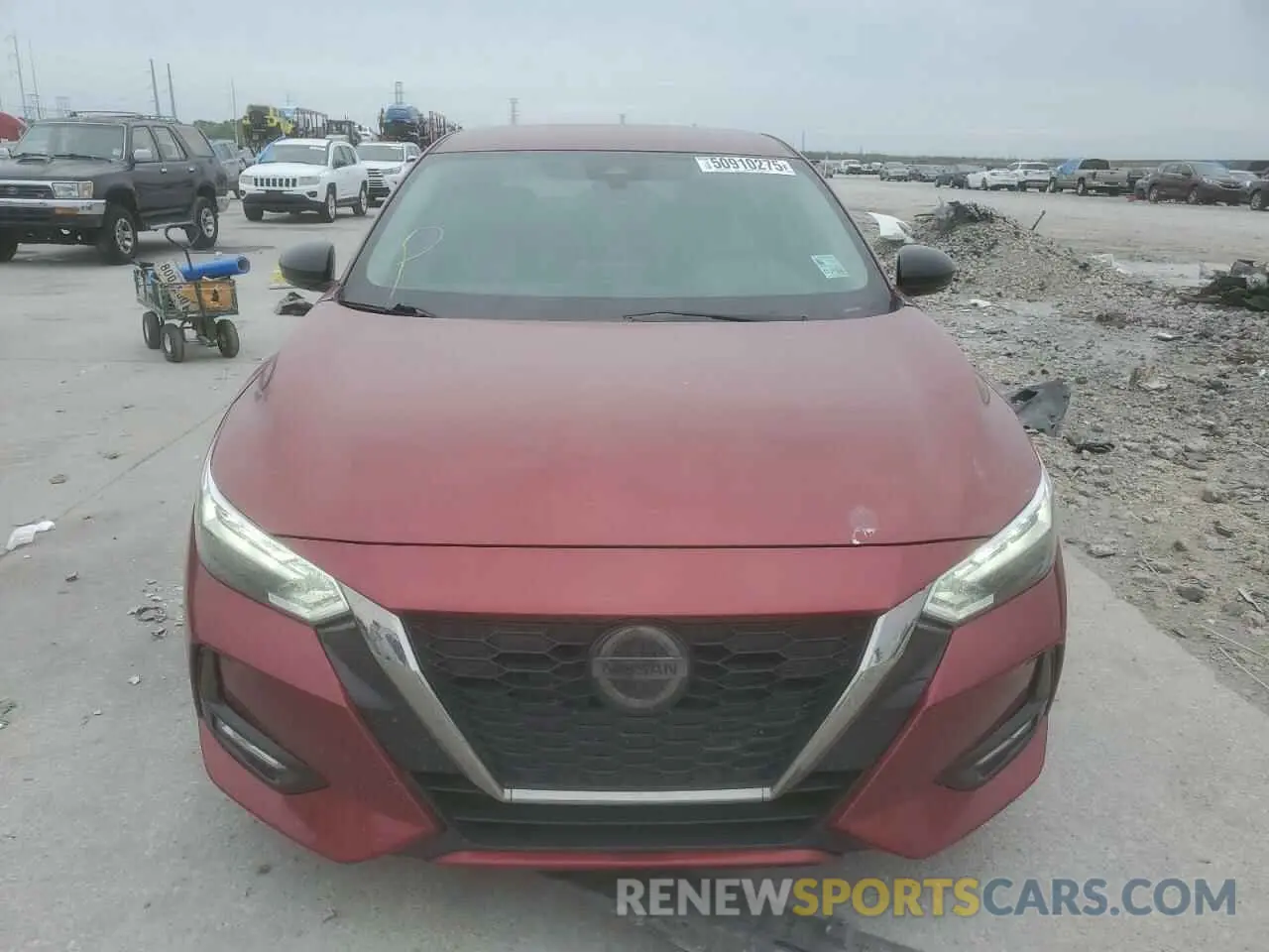 5 fotografías del automóvil dañado 3N1AB8DV2MY249594 NISSAN SENTRA 2021
