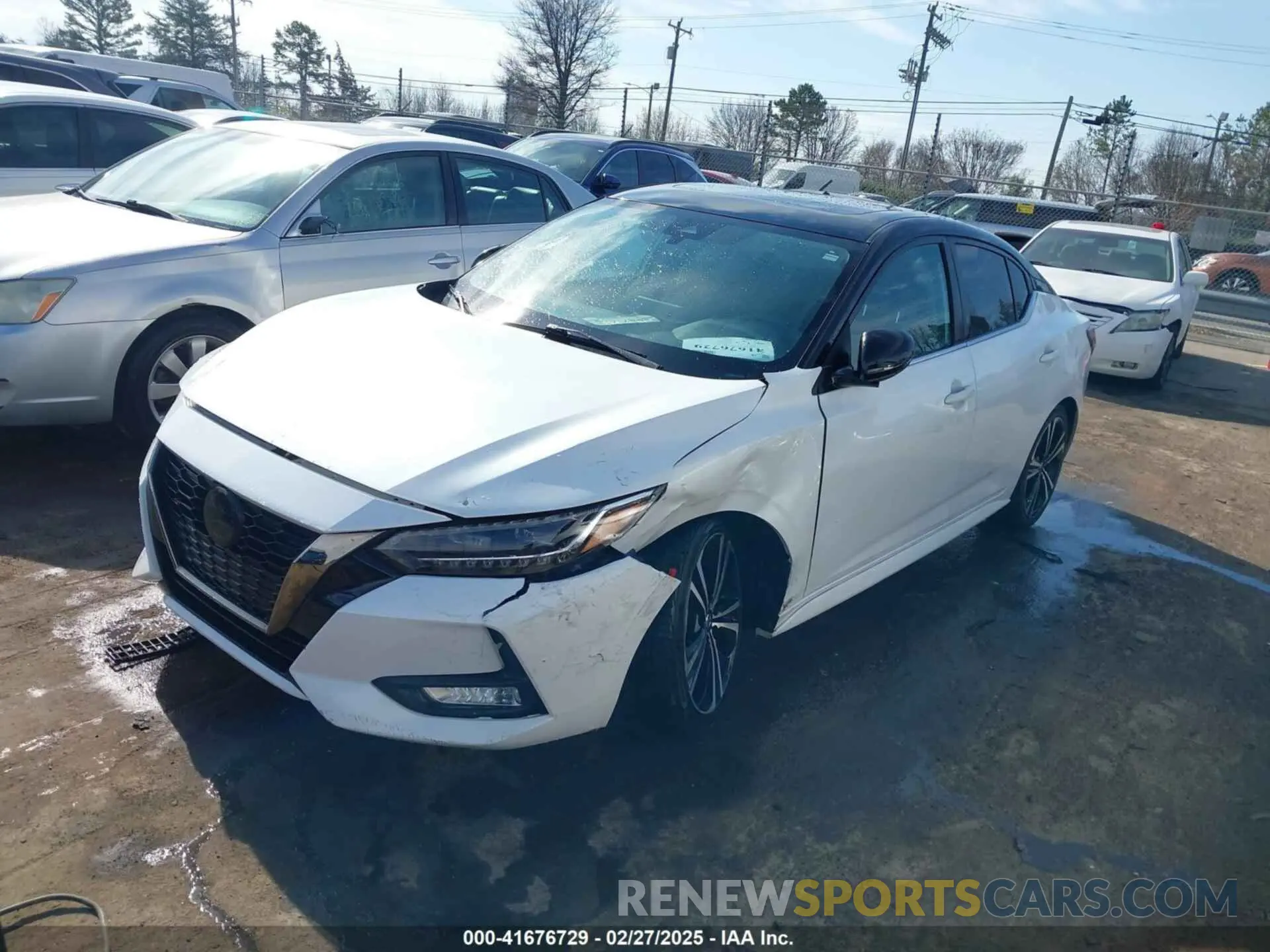 2 fotografías del automóvil dañado 3N1AB8DV5MY202253 NISSAN SENTRA 2021