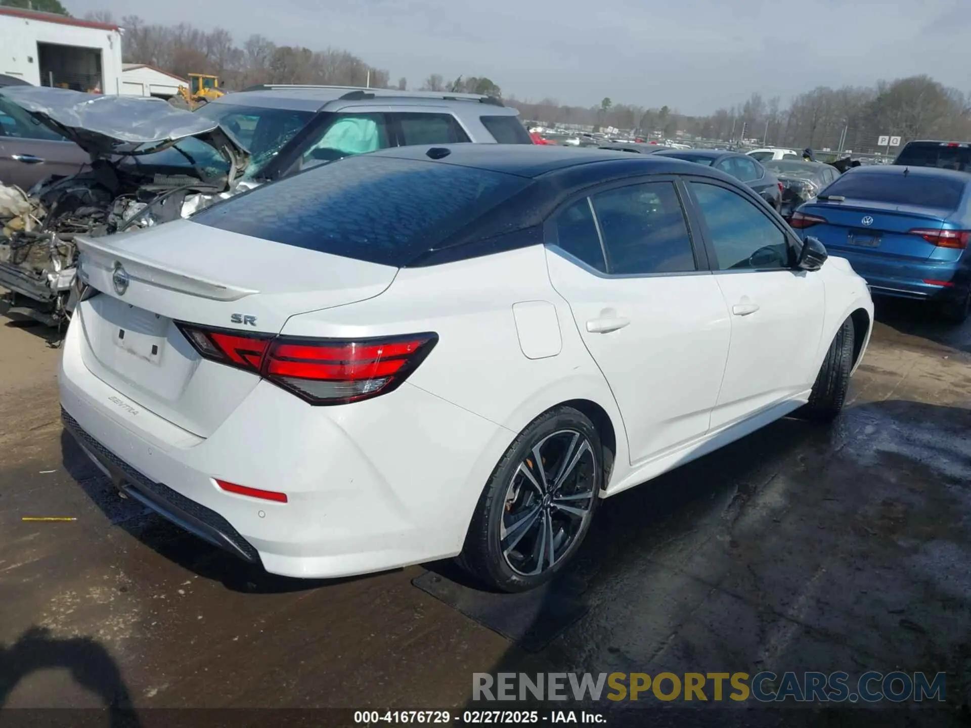 4 fotografías del automóvil dañado 3N1AB8DV5MY202253 NISSAN SENTRA 2021