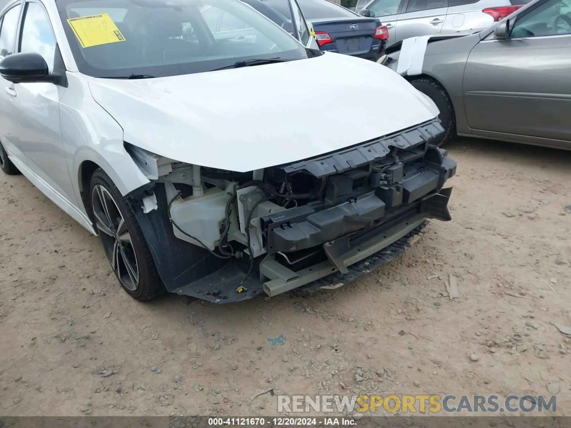 6 fotografías del automóvil dañado 3N1AB8DV7MY271767 NISSAN SENTRA 2021
