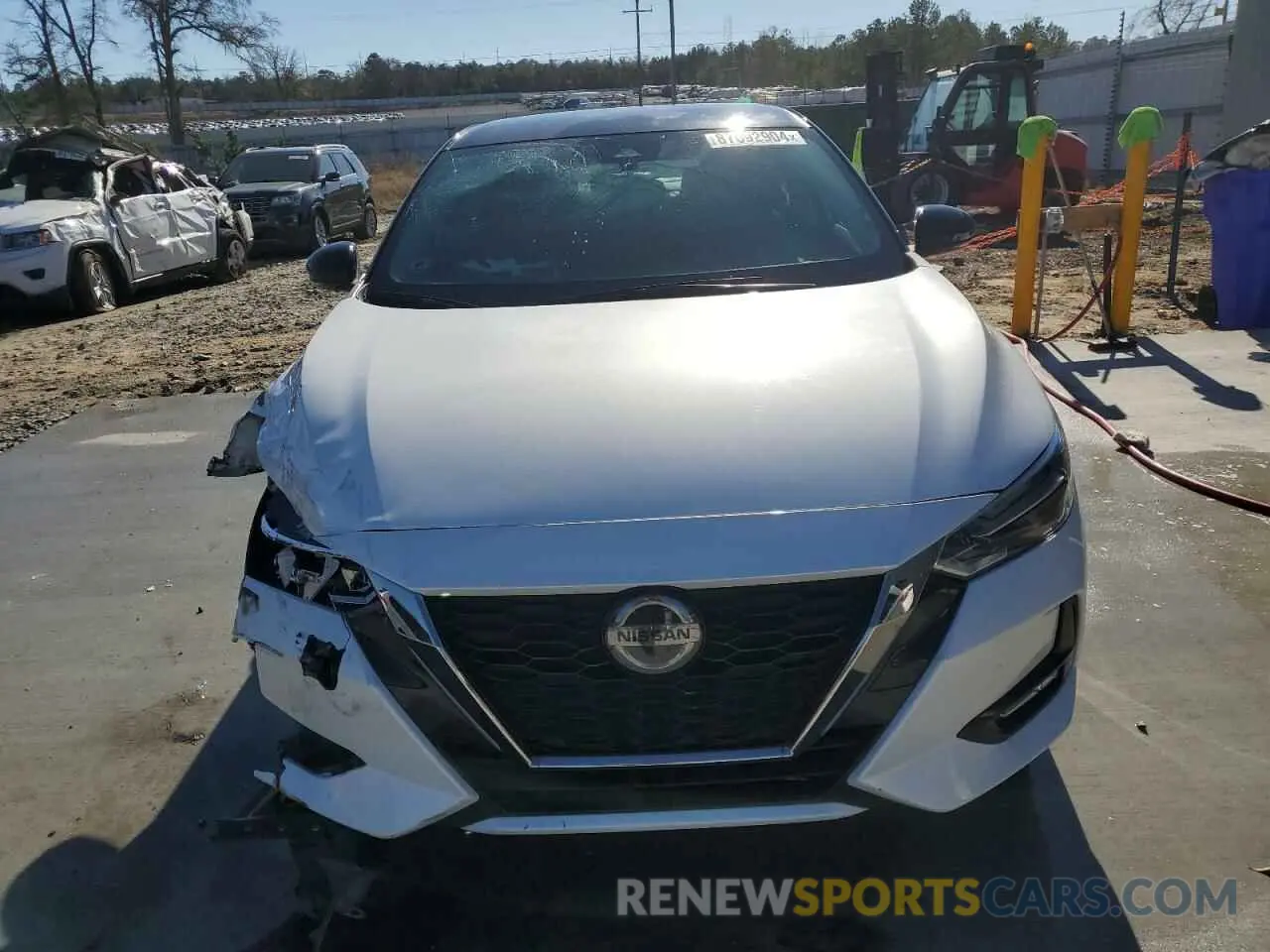 5 fotografías del automóvil dañado 3N1AB8DV8MY259921 NISSAN SENTRA 2021