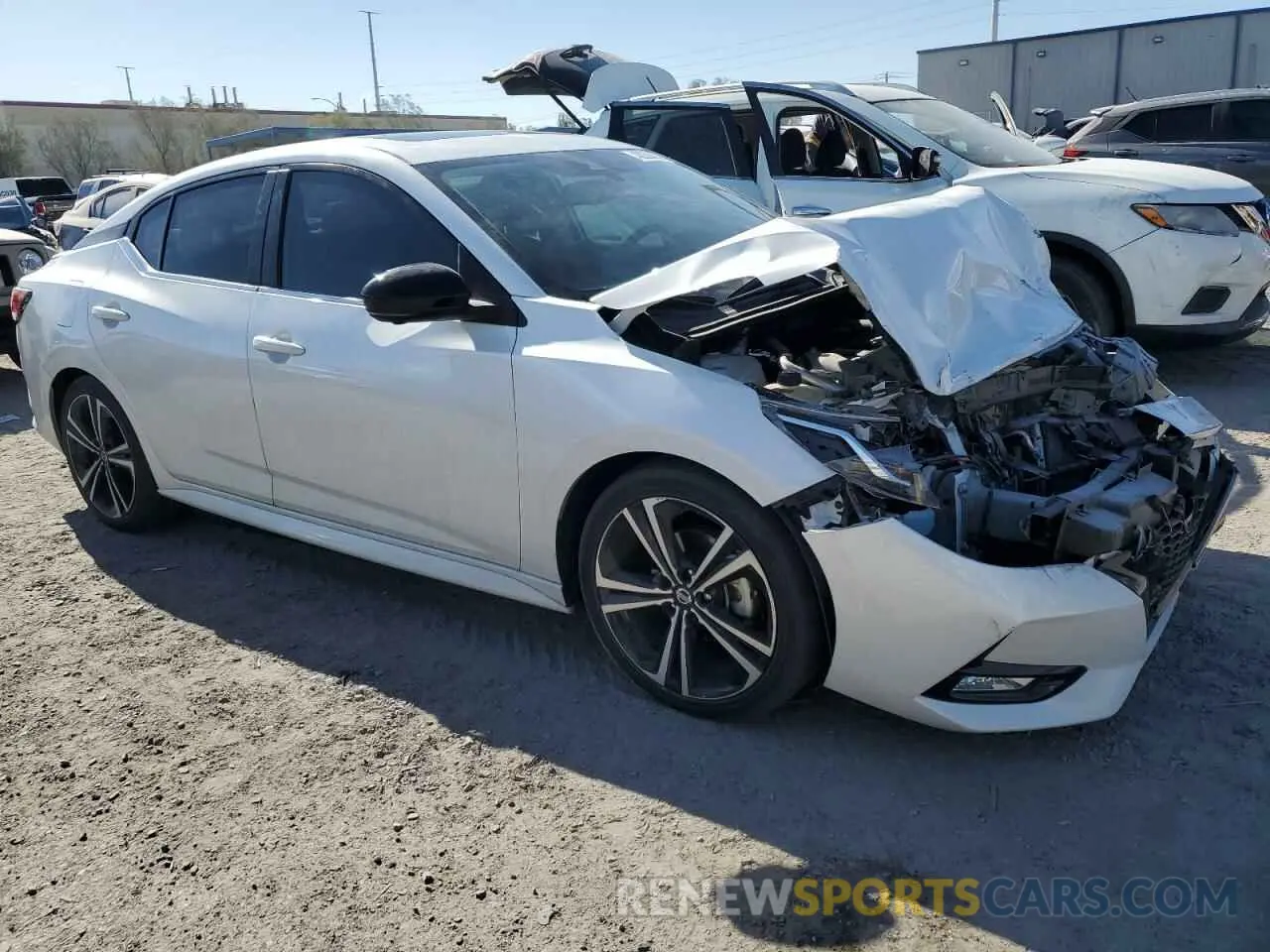 4 fotografías del automóvil dañado 3N1AB8DV8MY321690 NISSAN SENTRA 2021