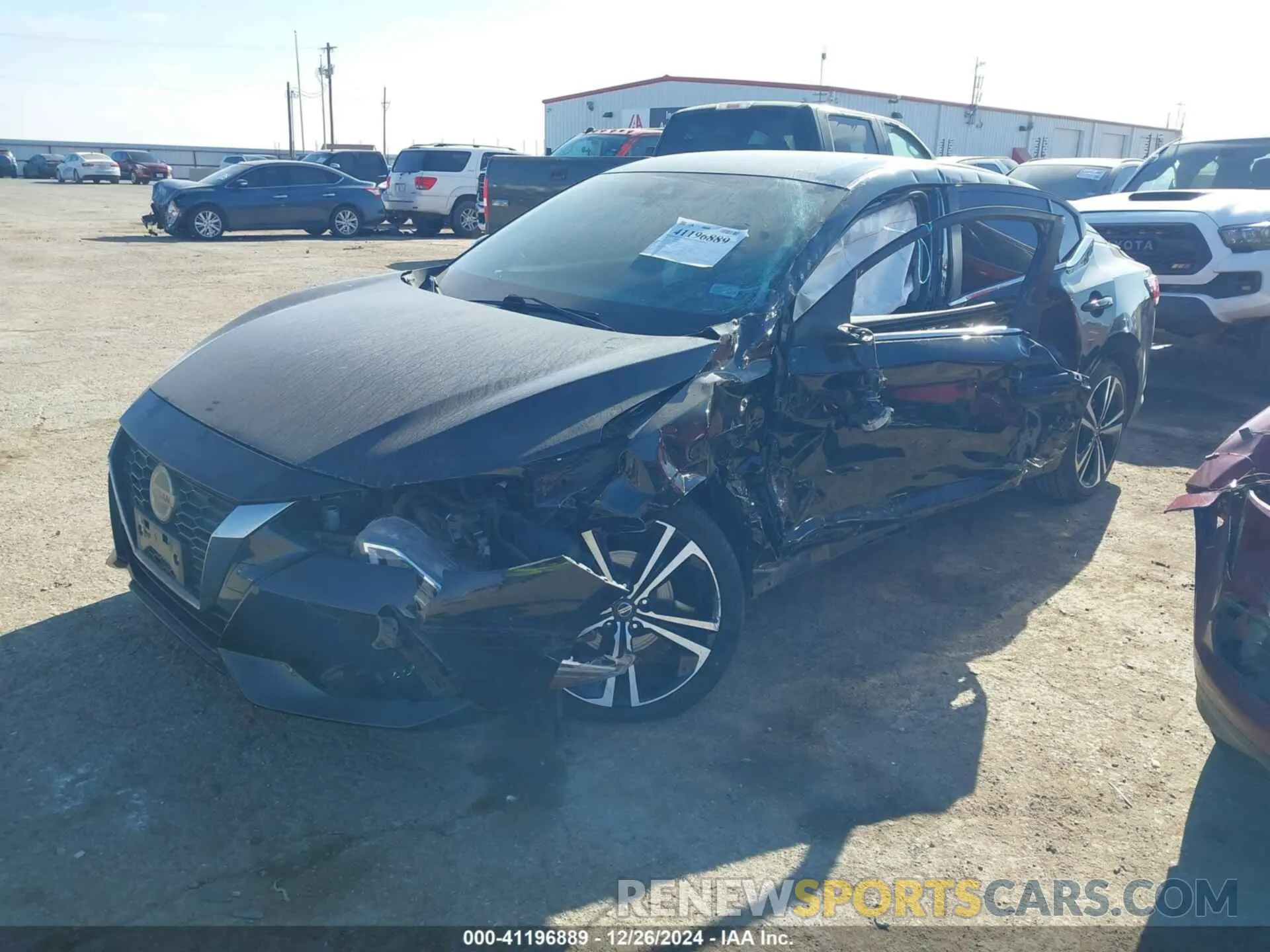 2 fotografías del automóvil dañado 3N1AB8DV9MY279093 NISSAN SENTRA 2021