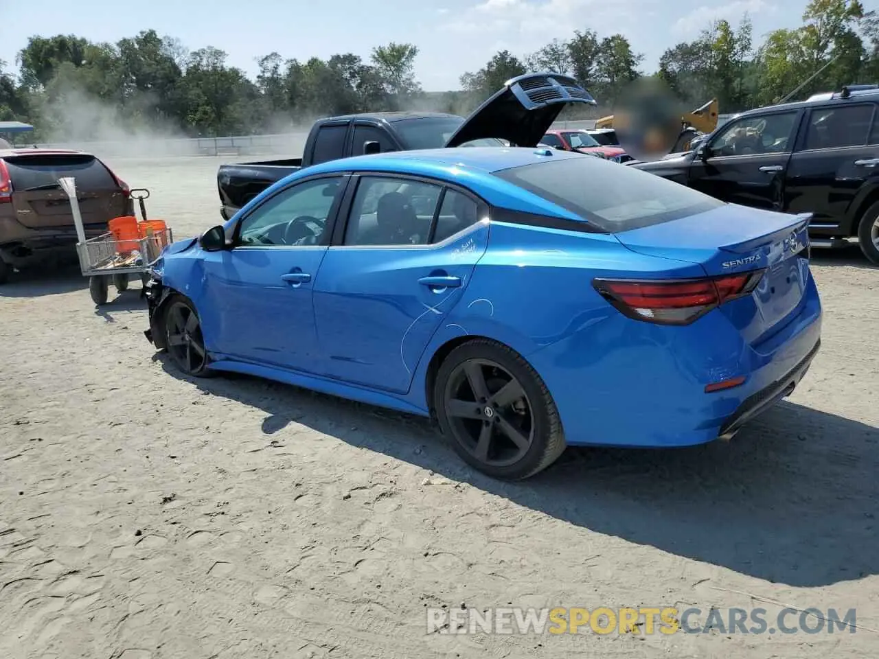 2 fotografías del automóvil dañado 3N1AB8DVXMY282827 NISSAN SENTRA 2021