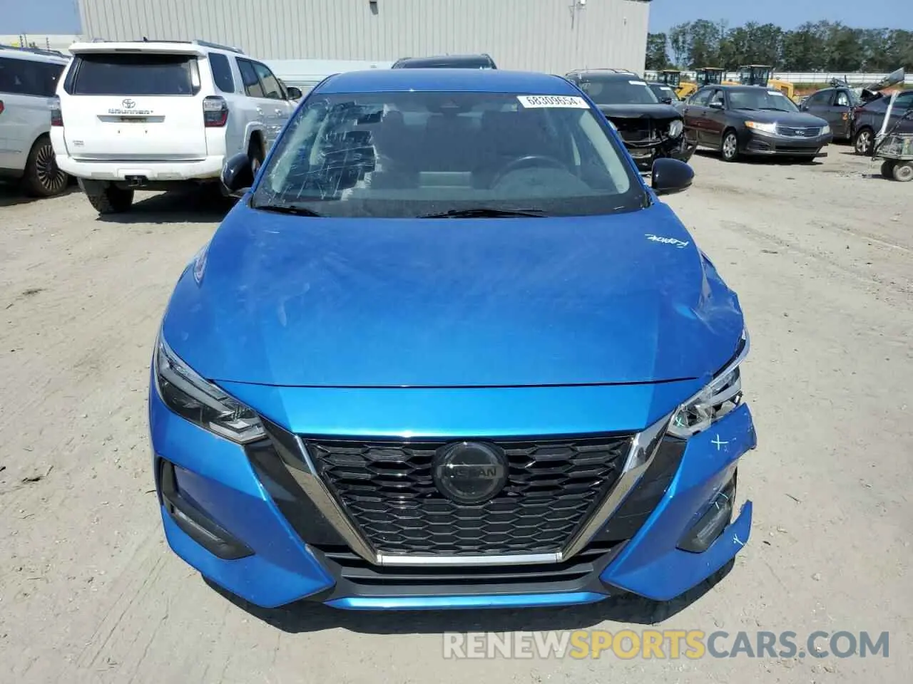 5 fotografías del automóvil dañado 3N1AB8DVXMY282827 NISSAN SENTRA 2021