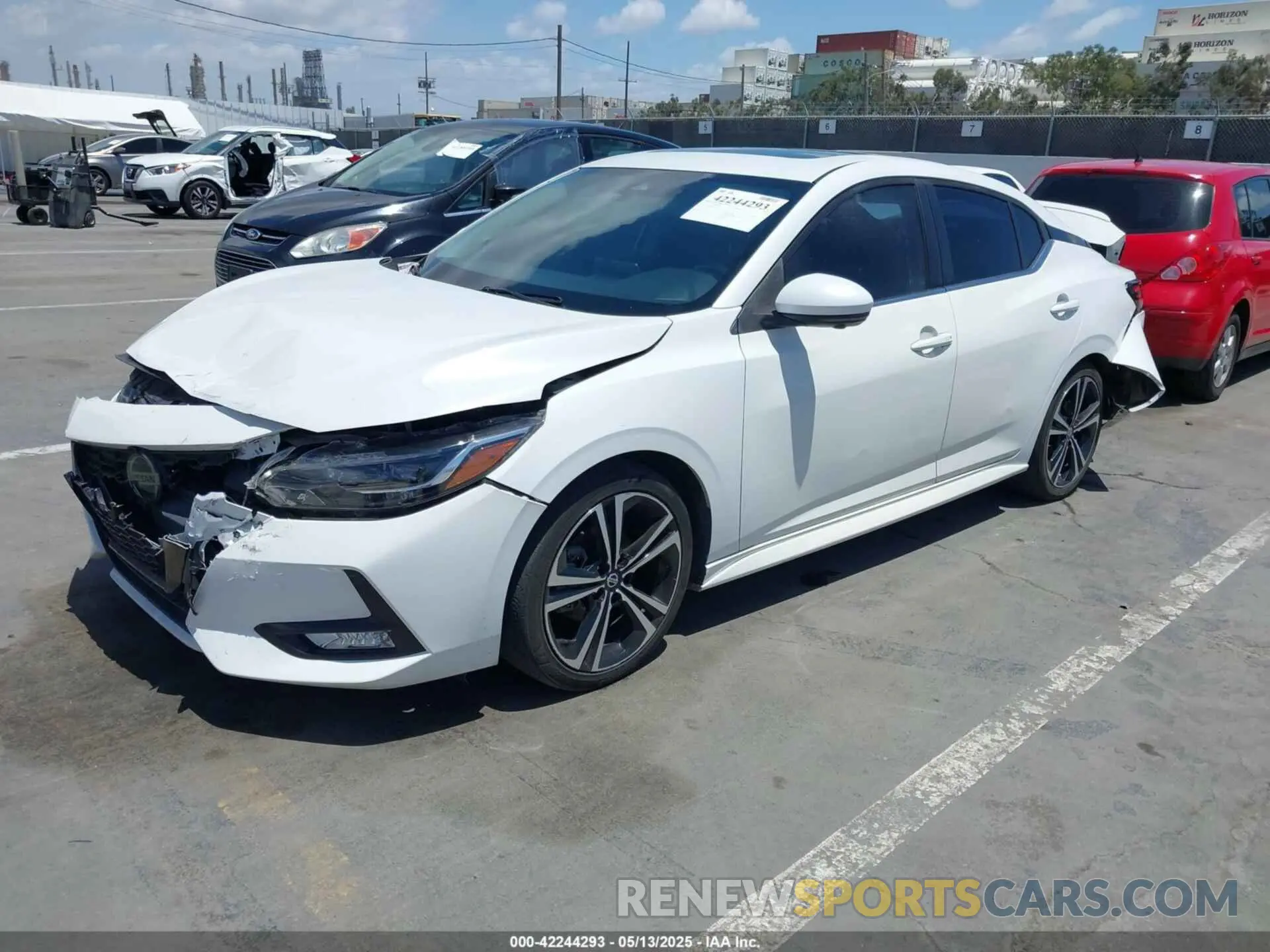 2 fotografías del automóvil dañado 3N1AB8DVXMY291897 NISSAN SENTRA 2021