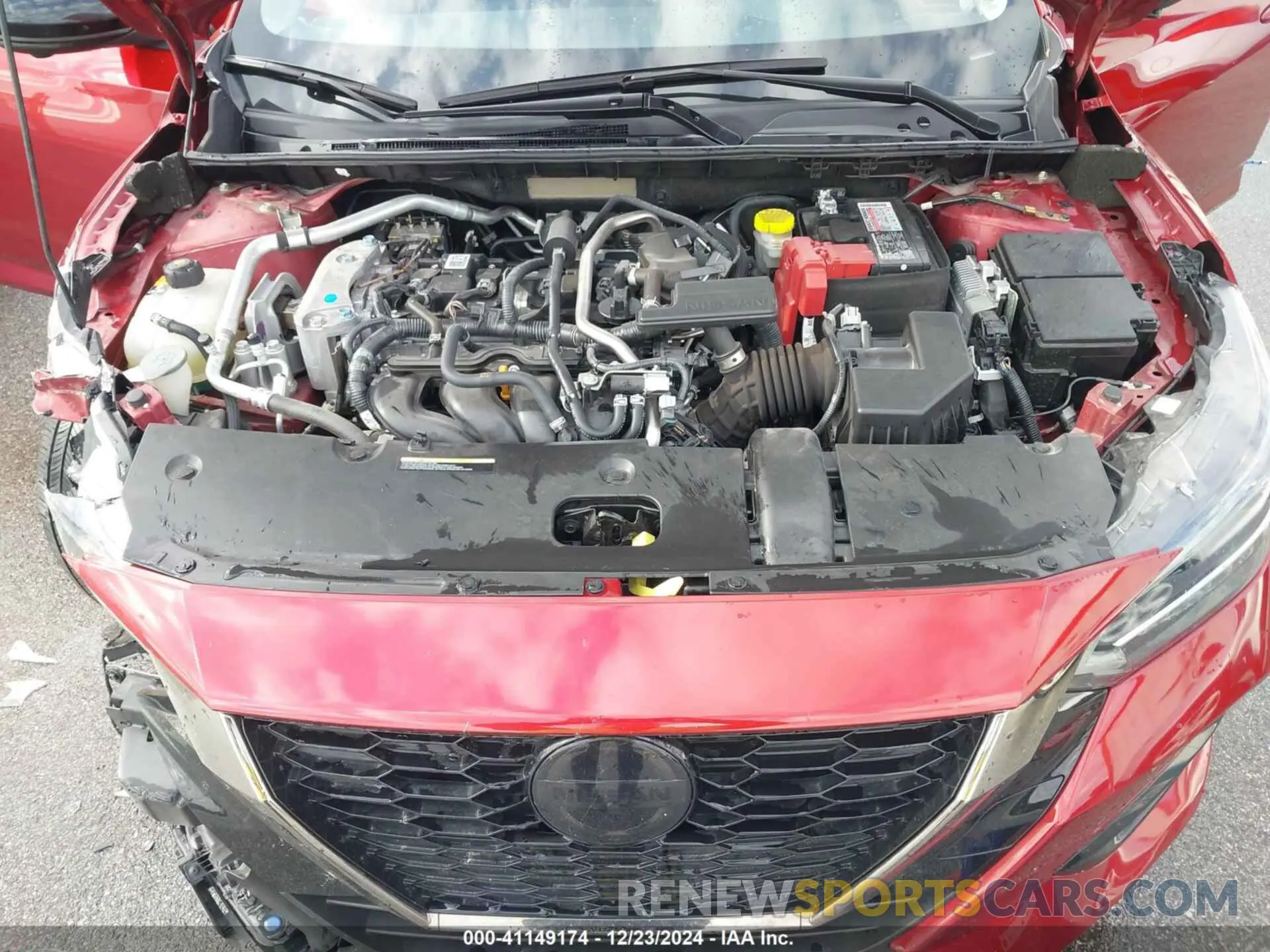 10 fotografías del automóvil dañado 3N1AB8DVXMY326342 NISSAN SENTRA 2021