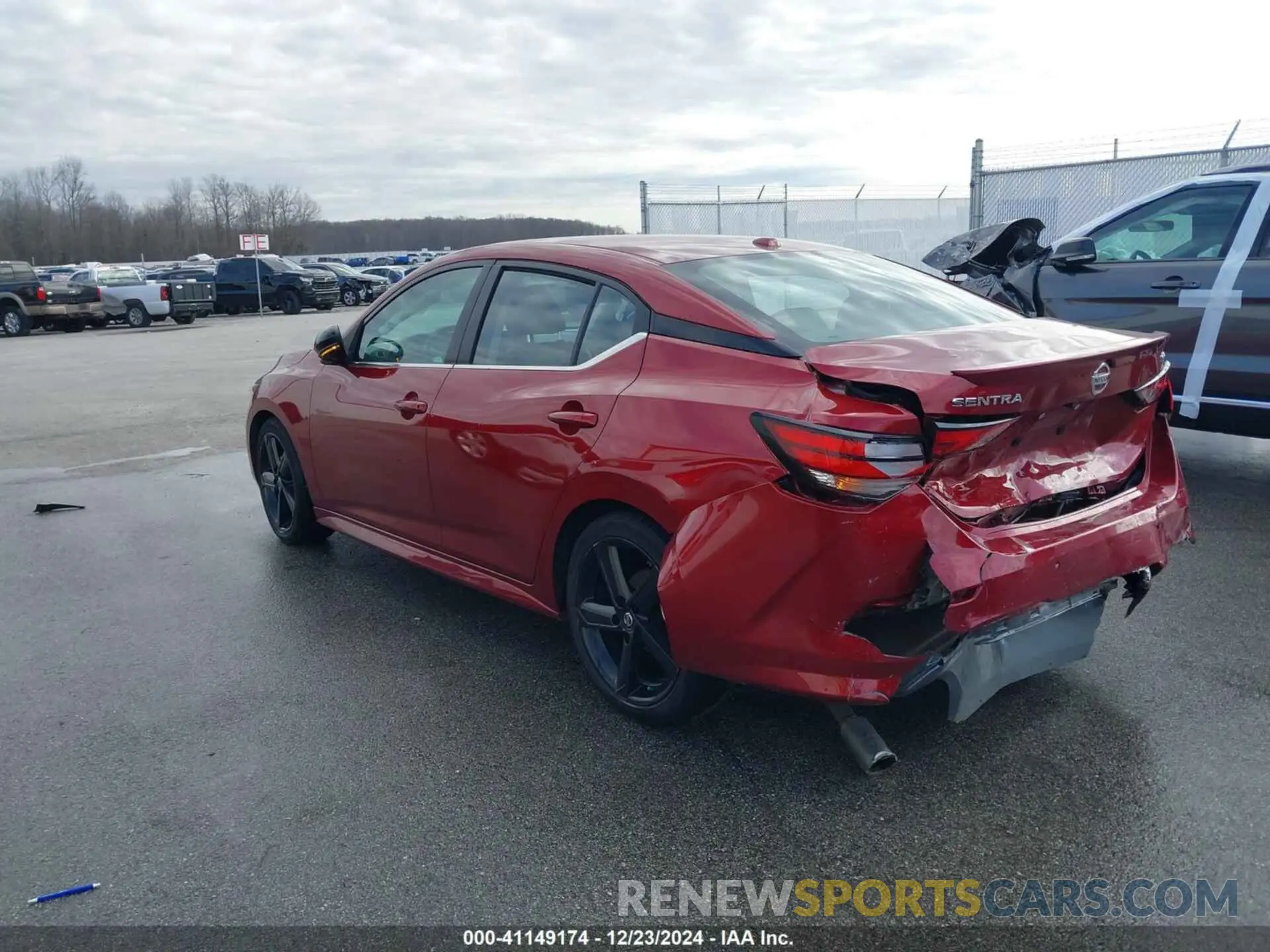 3 fotografías del automóvil dañado 3N1AB8DVXMY326342 NISSAN SENTRA 2021