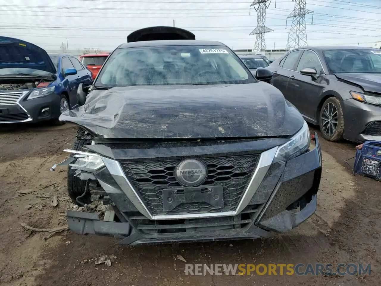 5 fotografías del automóvil dañado 3N1AB8BV0NY210359 NISSAN SENTRA 2022