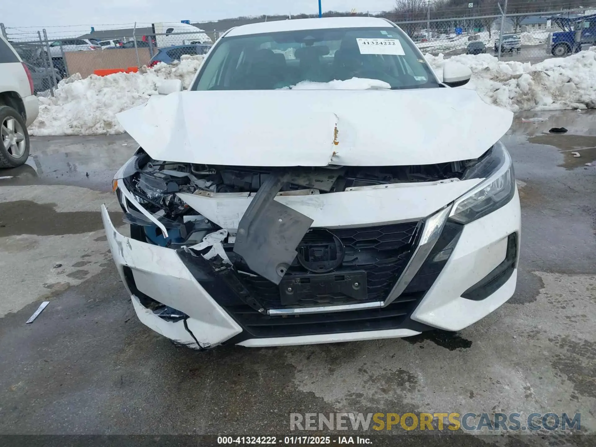 11 fotografías del automóvil dañado 3N1AB8BV0NY252854 NISSAN SENTRA 2022