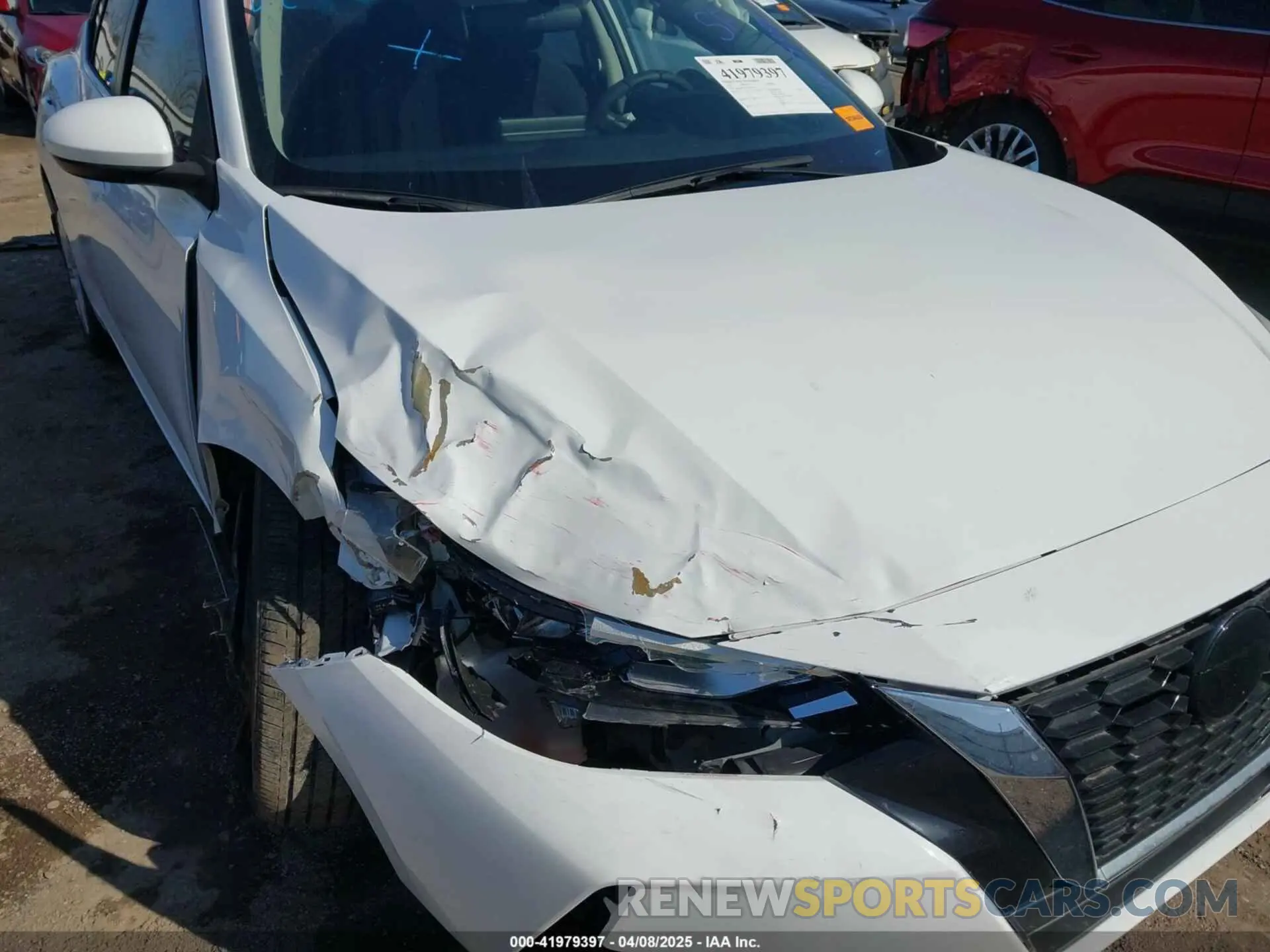6 fotografías del automóvil dañado 3N1AB8BV1NY219507 NISSAN SENTRA 2022