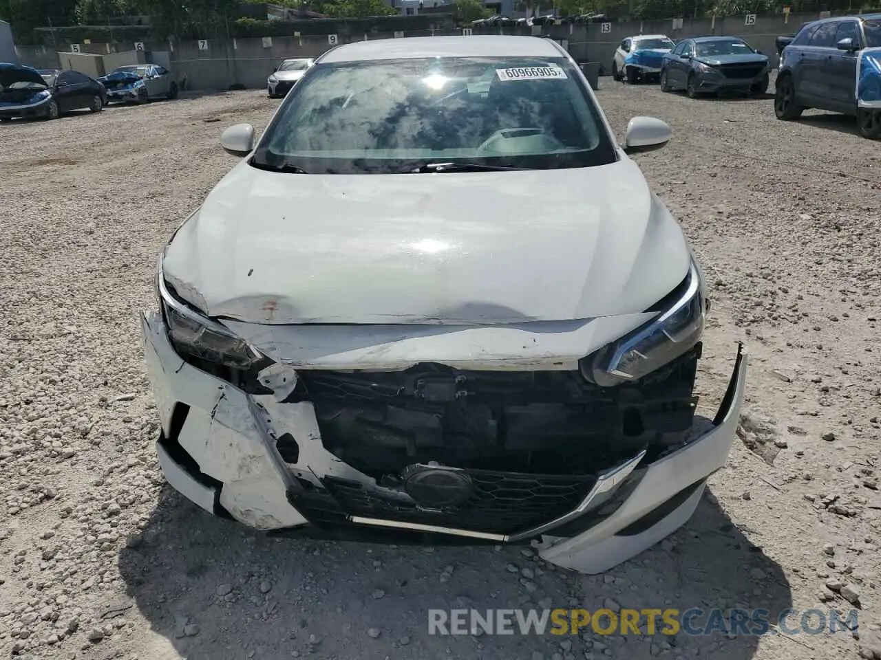 5 fotografías del automóvil dañado 3N1AB8BV1NY241250 NISSAN SENTRA 2022