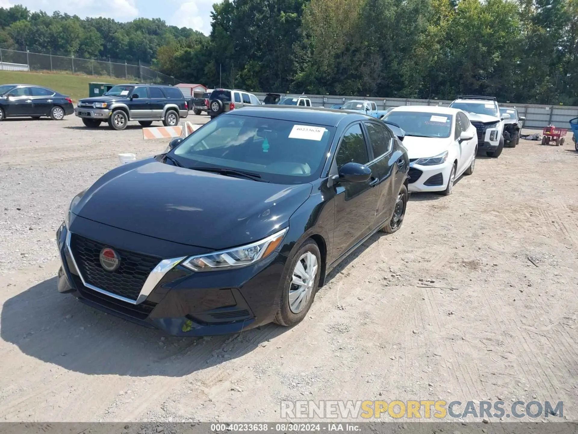 2 fotografías del automóvil dañado 3N1AB8BV3NY280535 NISSAN SENTRA 2022