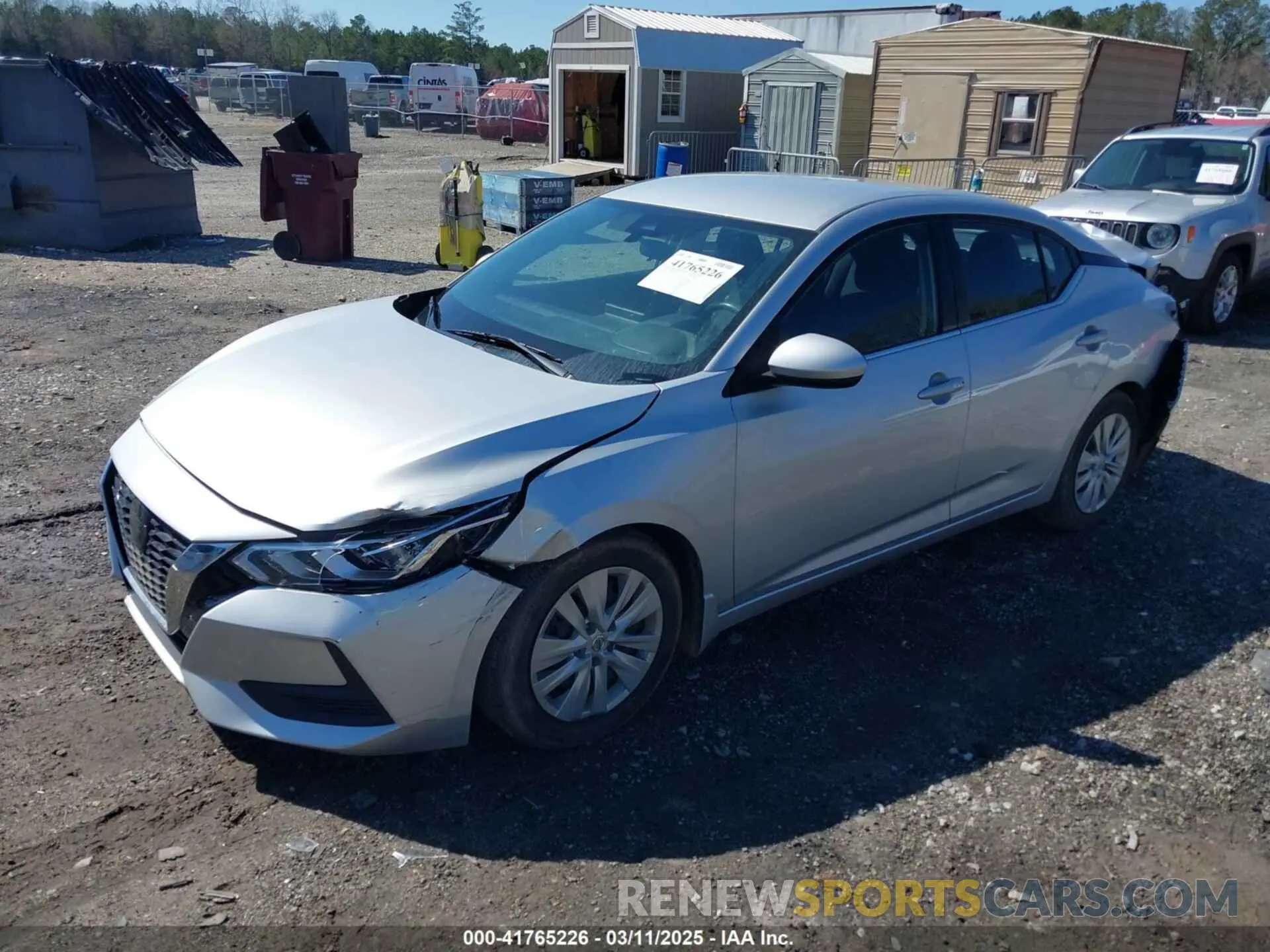 2 fotografías del automóvil dañado 3N1AB8BV3NY282348 NISSAN SENTRA 2022