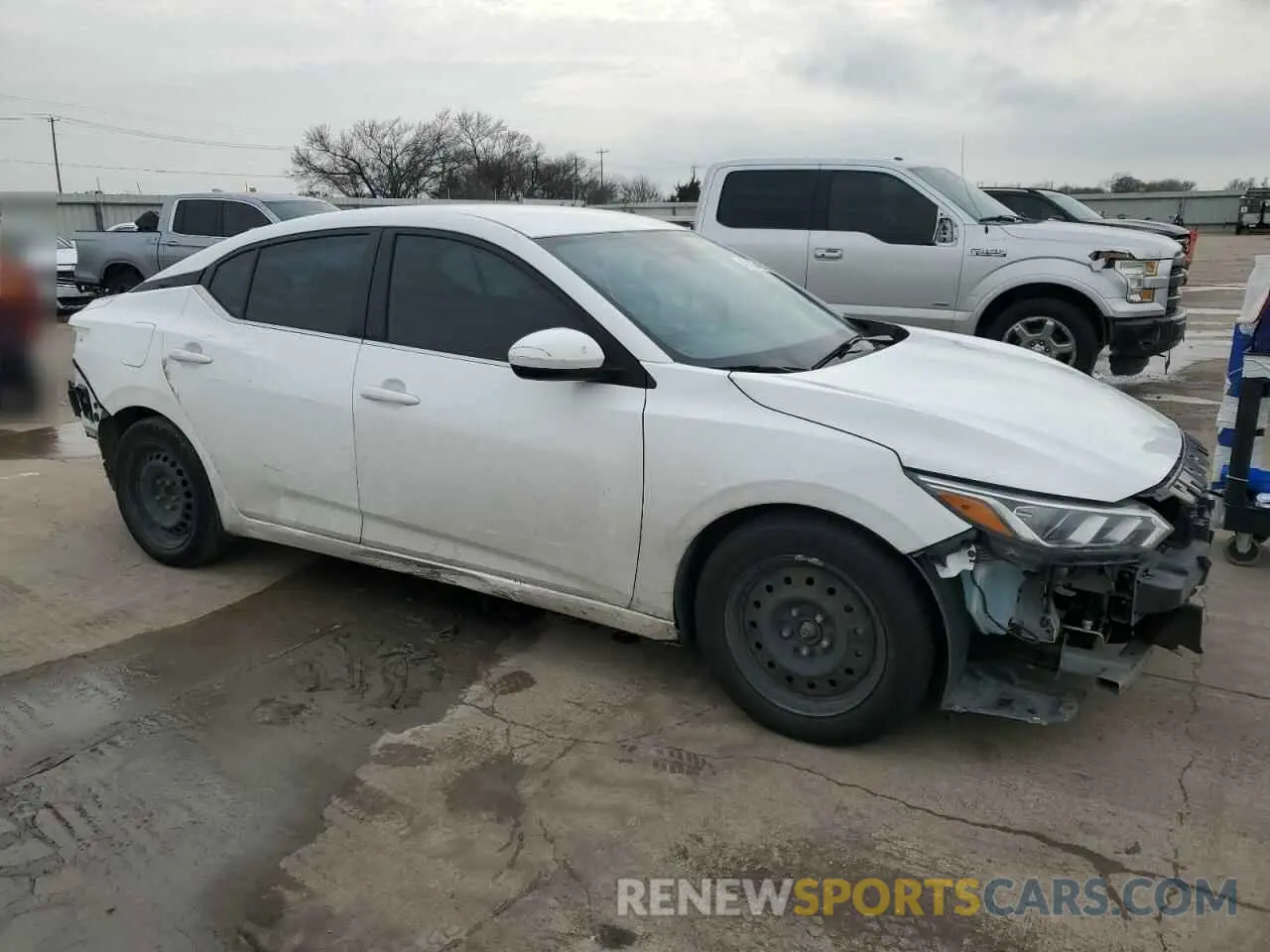 4 fotografías del automóvil dañado 3N1AB8BV5NY241154 NISSAN SENTRA 2022