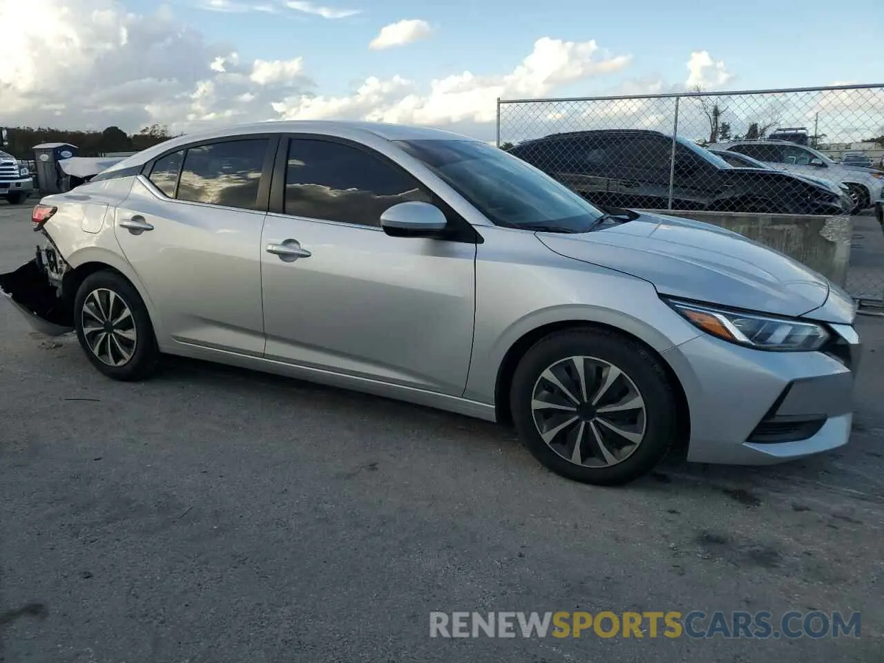 4 fotografías del automóvil dañado 3N1AB8BV5NY278222 NISSAN SENTRA 2022