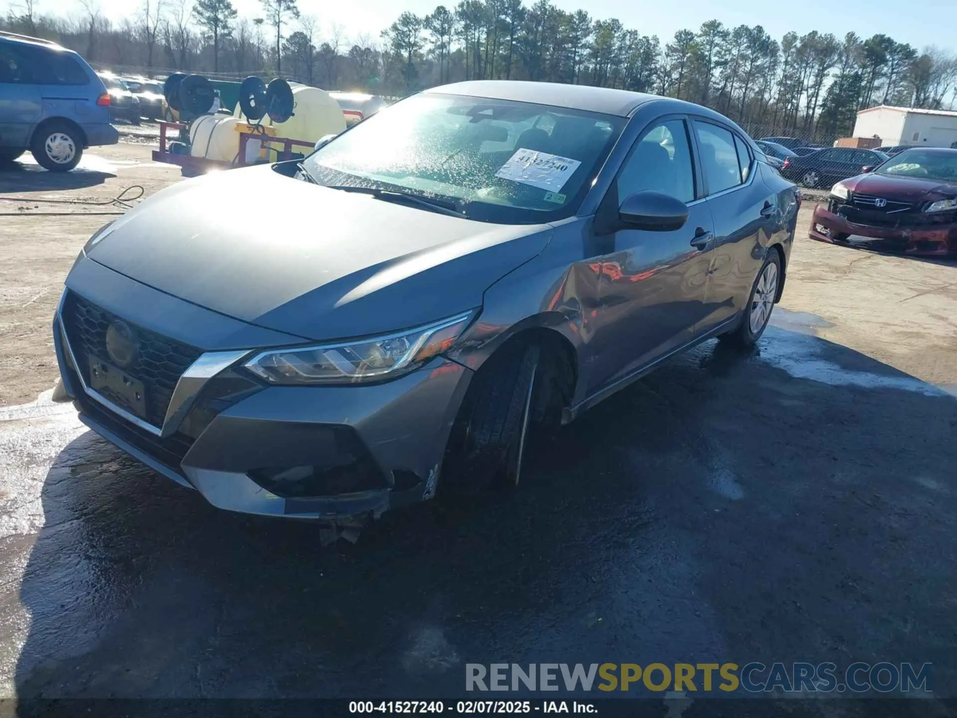 2 fotografías del automóvil dañado 3N1AB8BV7NY231435 NISSAN SENTRA 2022