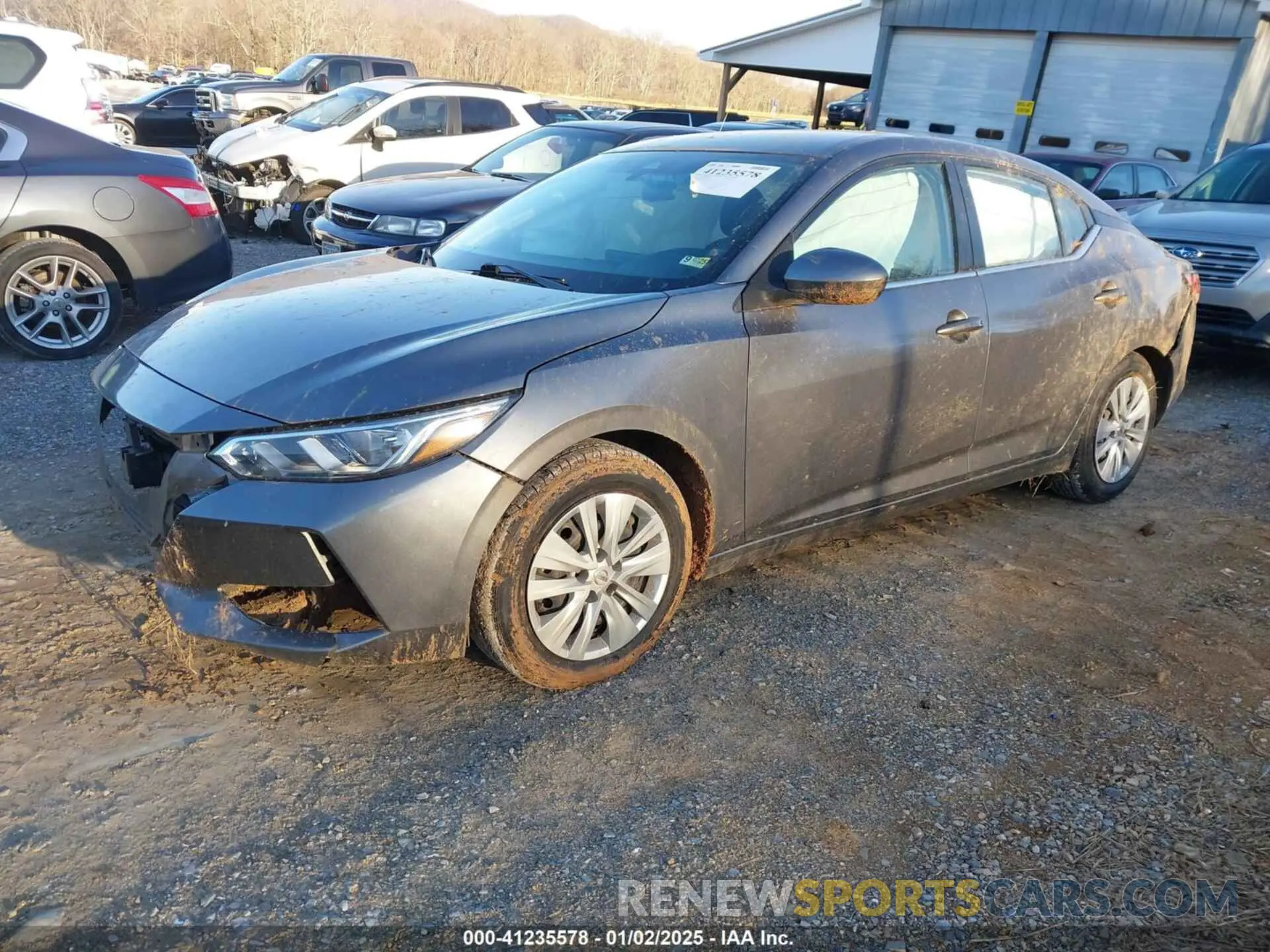 2 fotografías del automóvil dañado 3N1AB8BV7NY263401 NISSAN SENTRA 2022