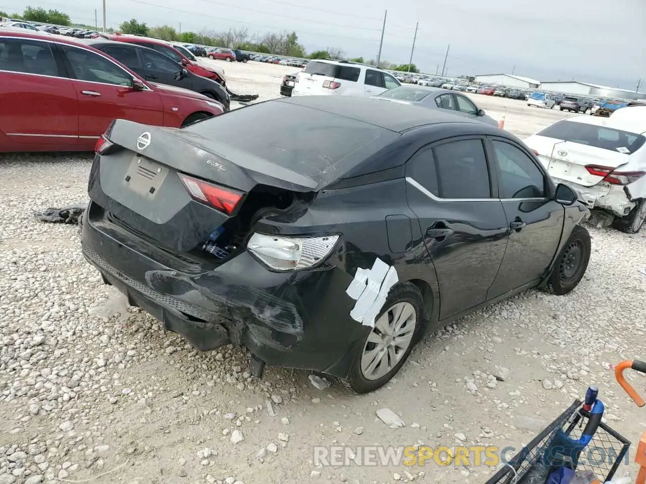 3 fotografías del automóvil dañado 3N1AB8BV8NY237258 NISSAN SENTRA 2022