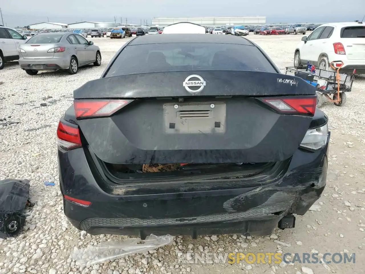 6 fotografías del automóvil dañado 3N1AB8BV8NY237258 NISSAN SENTRA 2022
