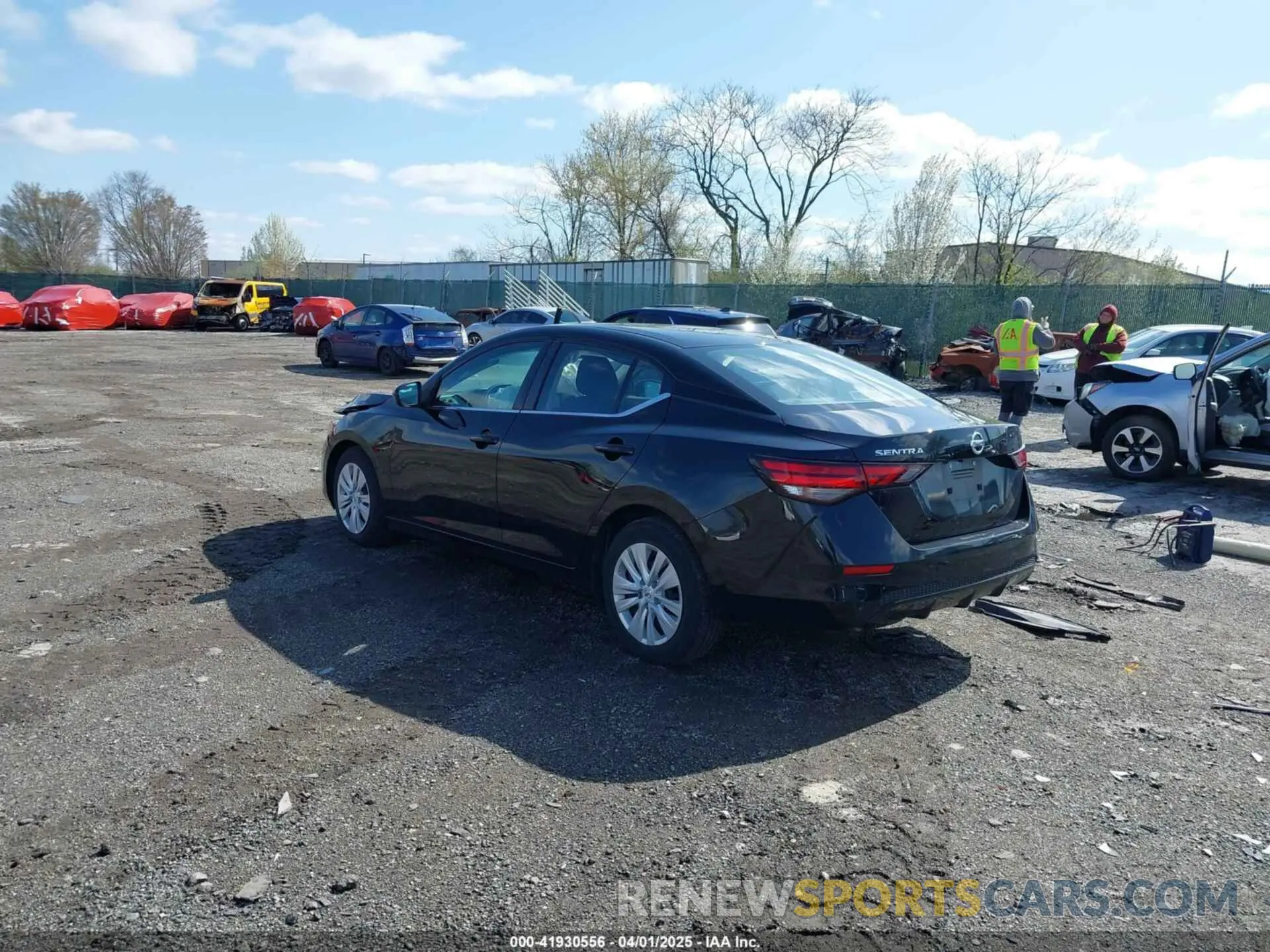 3 fotografías del automóvil dañado 3N1AB8BV8NY310497 NISSAN SENTRA 2022