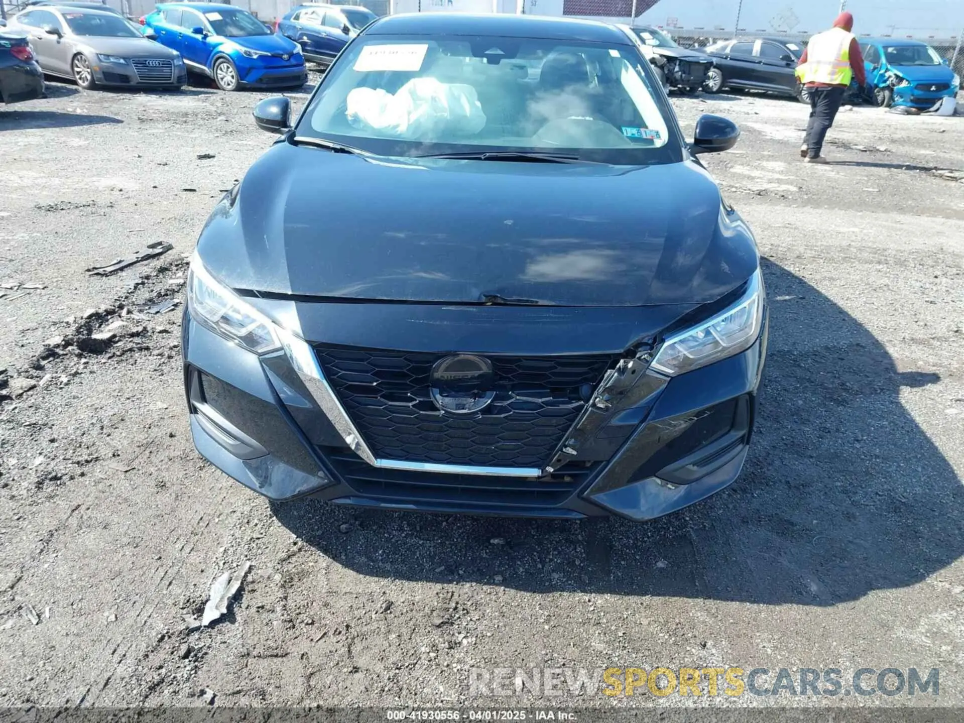 6 fotografías del automóvil dañado 3N1AB8BV8NY310497 NISSAN SENTRA 2022