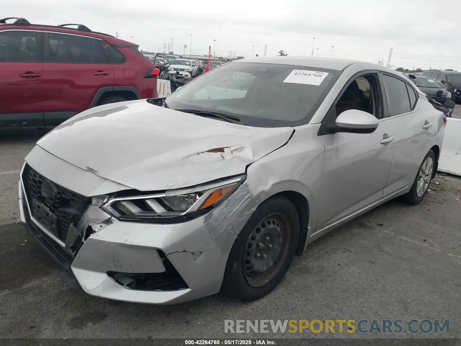 2 fotografías del automóvil dañado 3N1AB8BV9NY238547 NISSAN SENTRA 2022