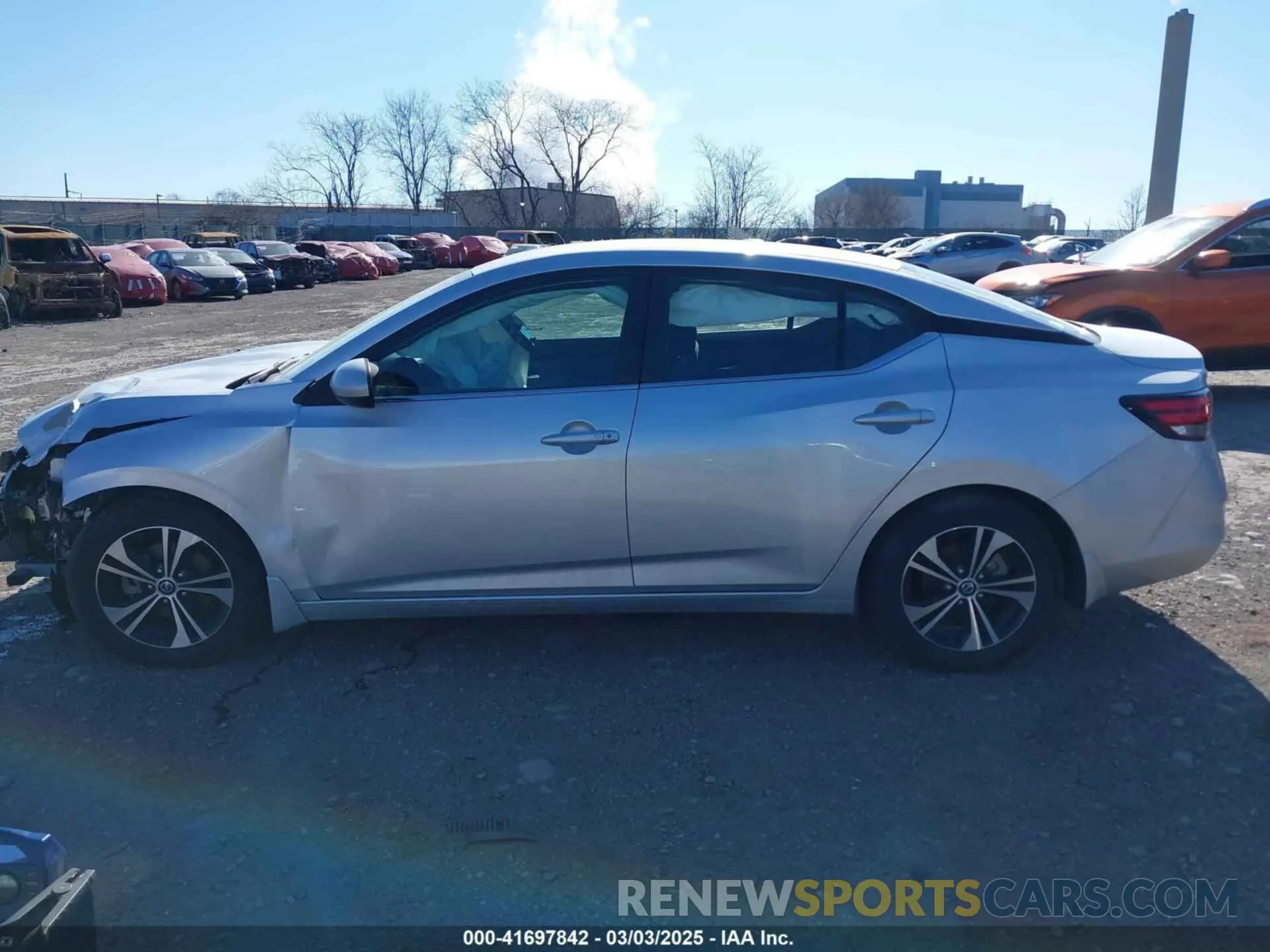 14 fotografías del automóvil dañado 3N1AB8CV0NY228066 NISSAN SENTRA 2022