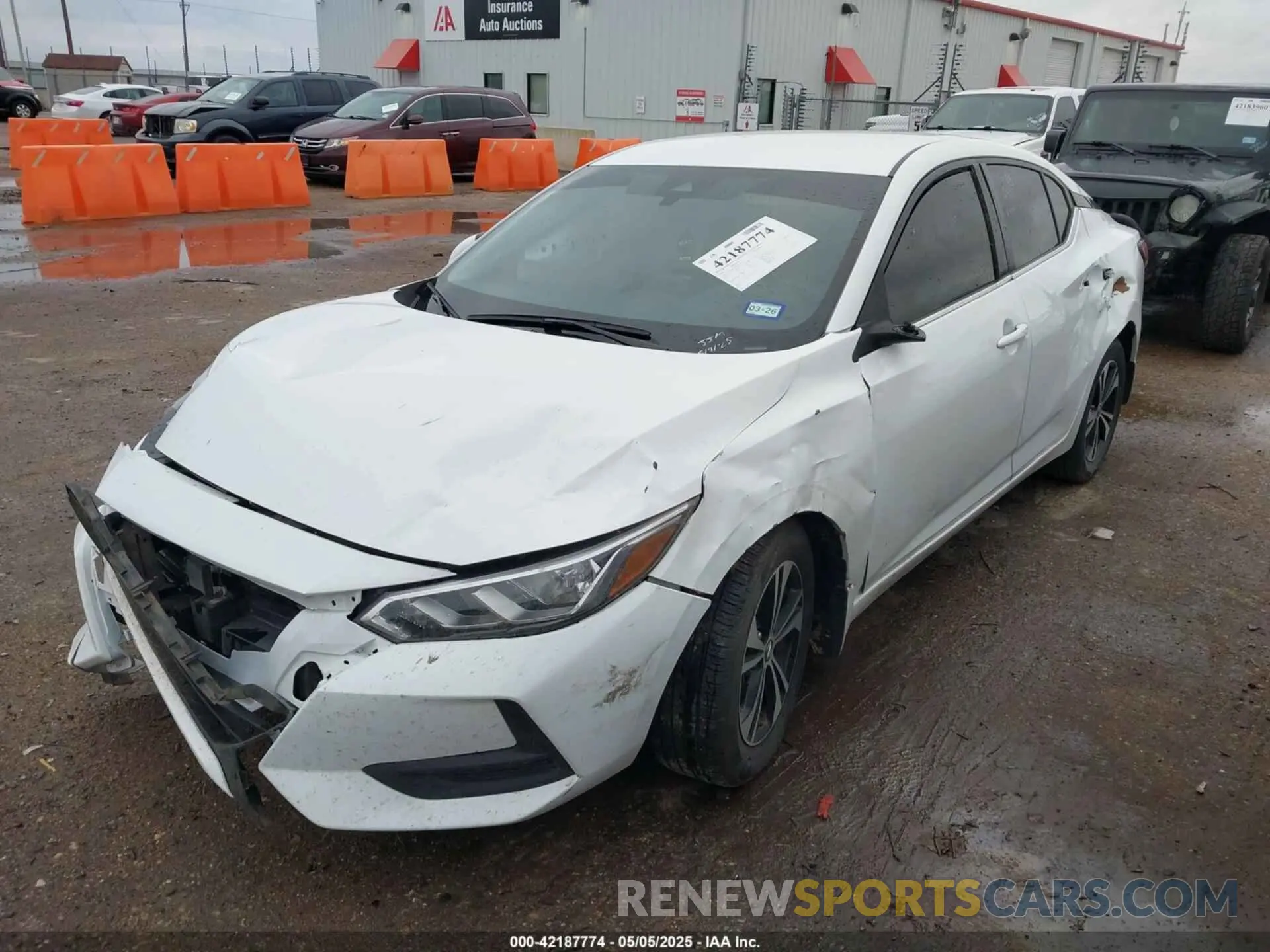 2 fotografías del automóvil dañado 3N1AB8CV0NY233123 NISSAN SENTRA 2022