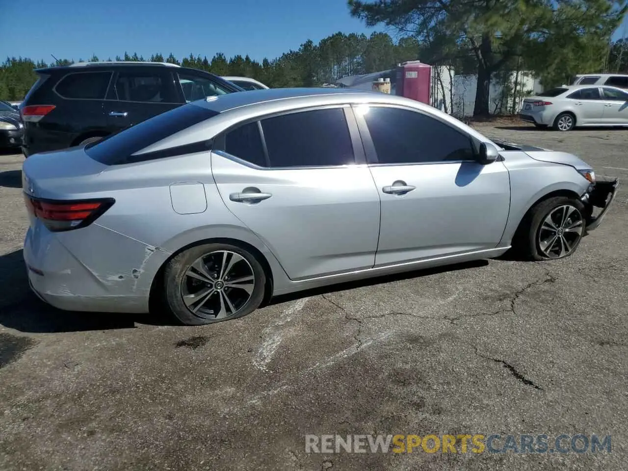 3 fotografías del automóvil dañado 3N1AB8CV0NY241447 NISSAN SENTRA 2022