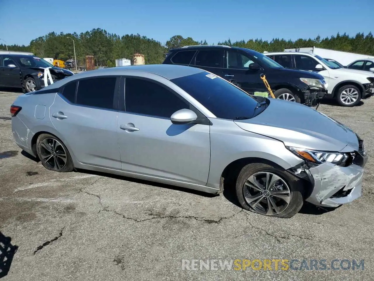 4 fotografías del automóvil dañado 3N1AB8CV0NY241447 NISSAN SENTRA 2022