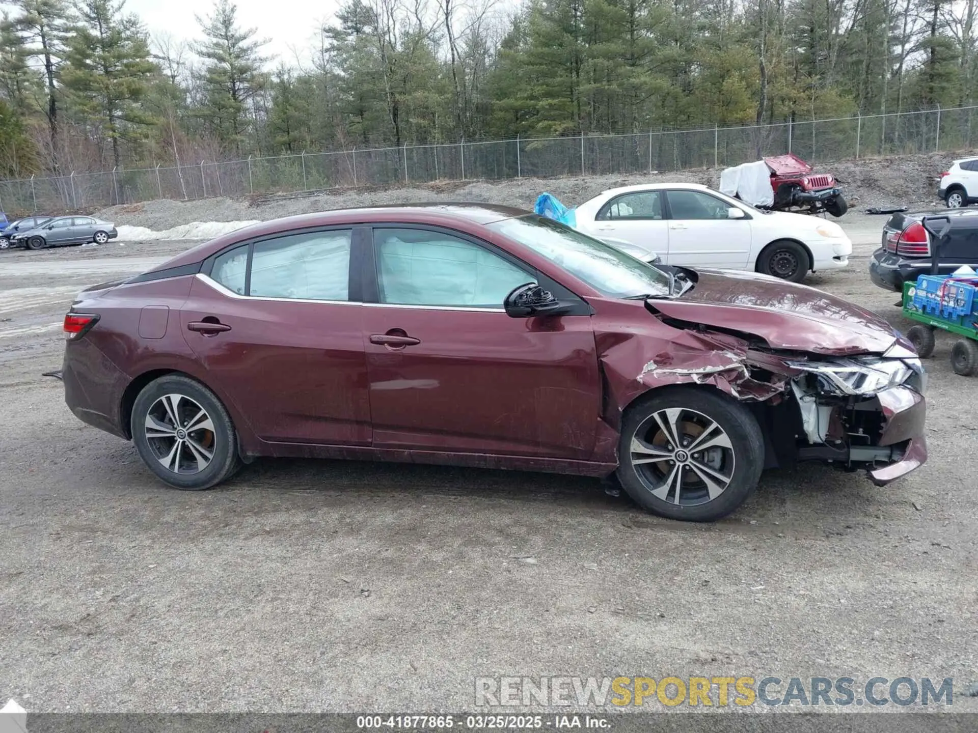 14 fotografías del automóvil dañado 3N1AB8CV0NY241450 NISSAN SENTRA 2022