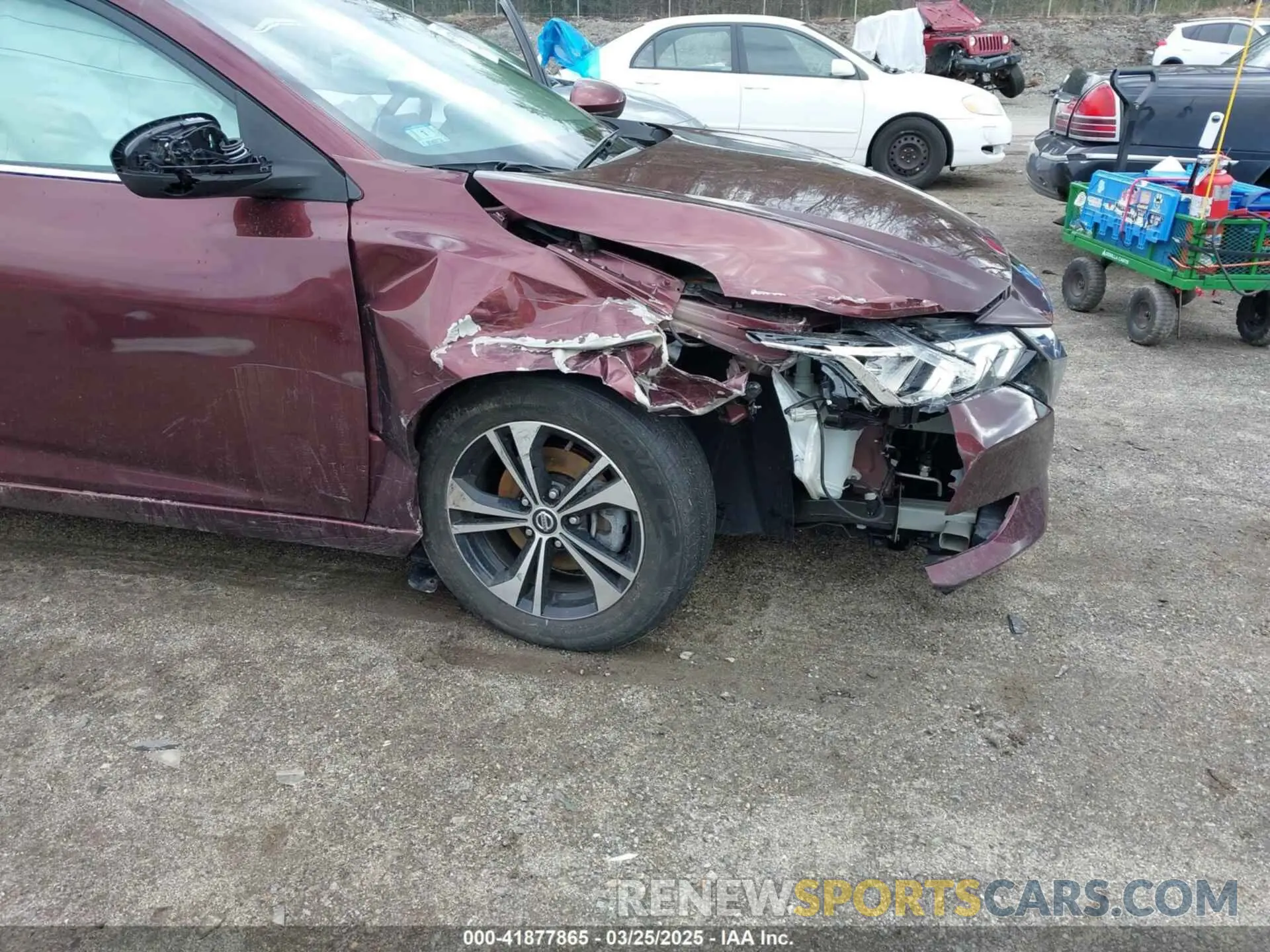 6 fotografías del automóvil dañado 3N1AB8CV0NY241450 NISSAN SENTRA 2022