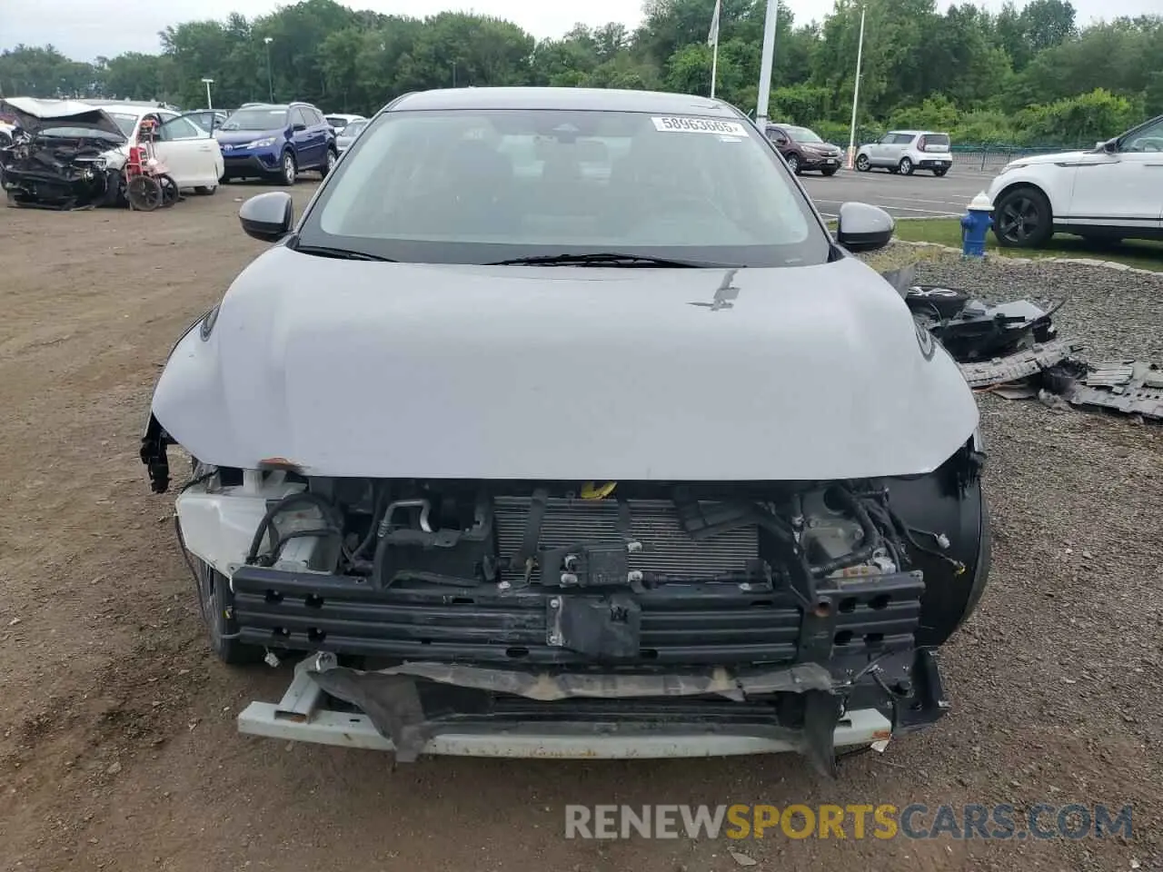 5 fotografías del automóvil dañado 3N1AB8CV0NY268566 NISSAN SENTRA 2022