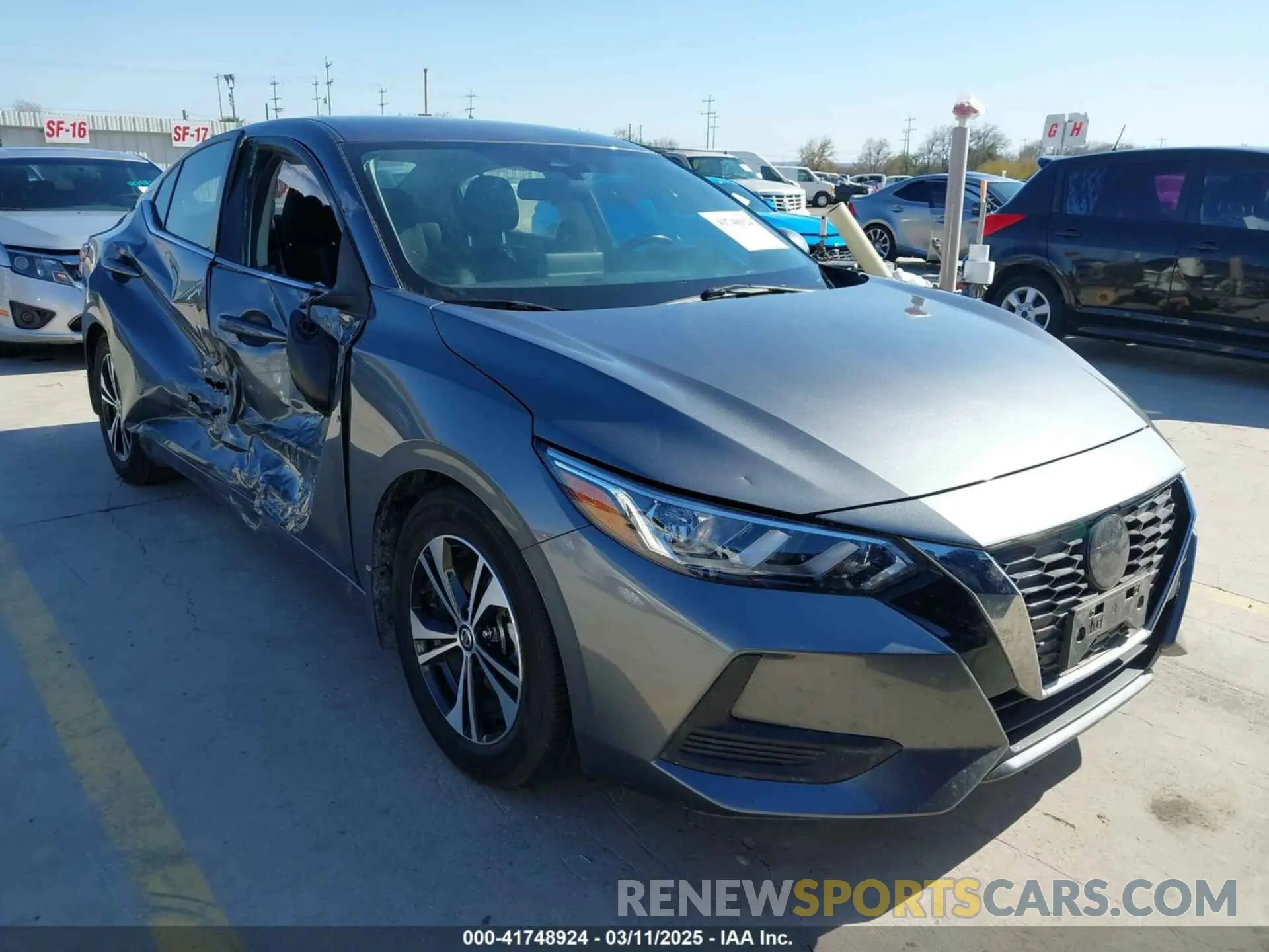 1 fotografías del automóvil dañado 3N1AB8CV0NY291779 NISSAN SENTRA 2022