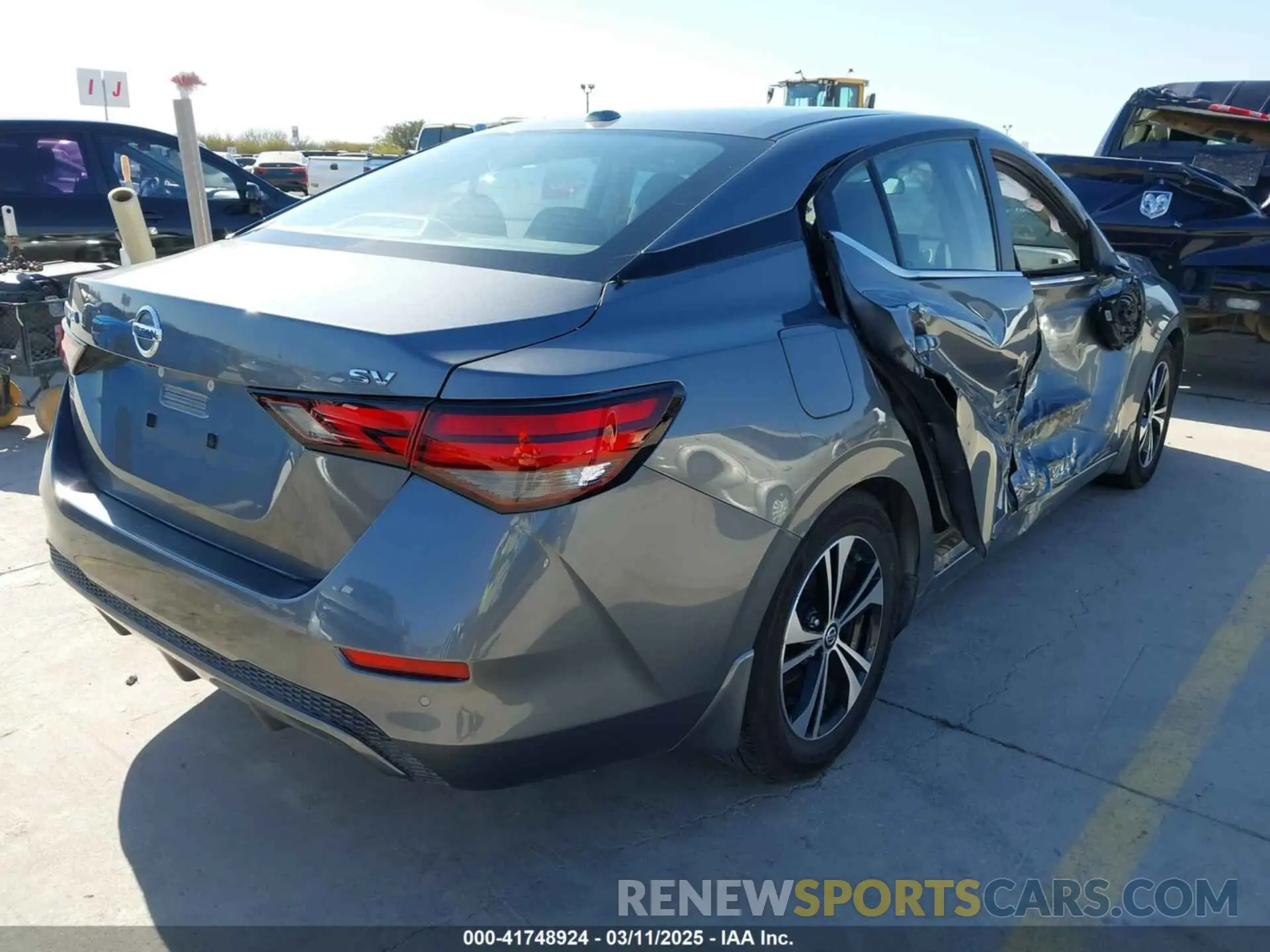 4 fotografías del automóvil dañado 3N1AB8CV0NY291779 NISSAN SENTRA 2022