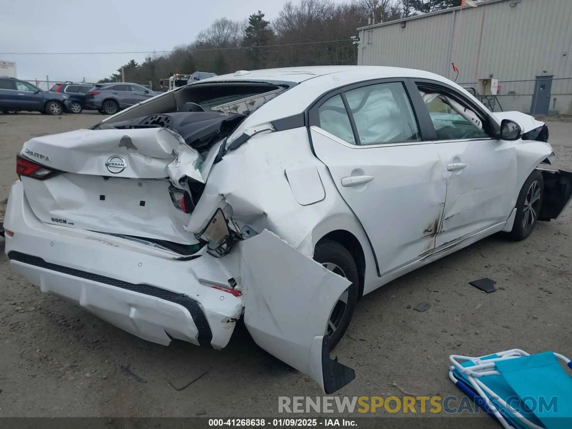 4 fotografías del automóvil dañado 3N1AB8CV0NY314459 NISSAN SENTRA 2022