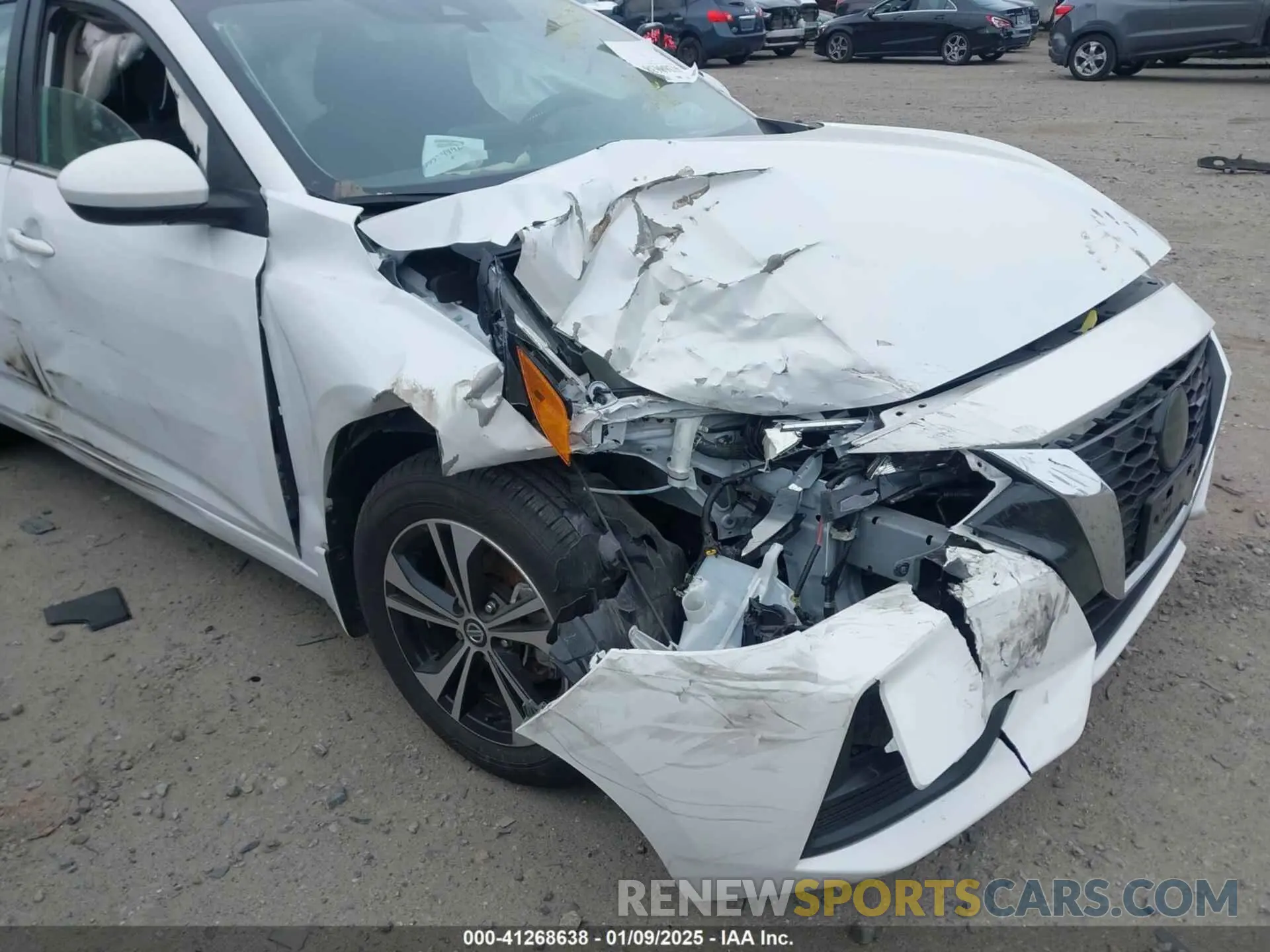 6 fotografías del automóvil dañado 3N1AB8CV0NY314459 NISSAN SENTRA 2022