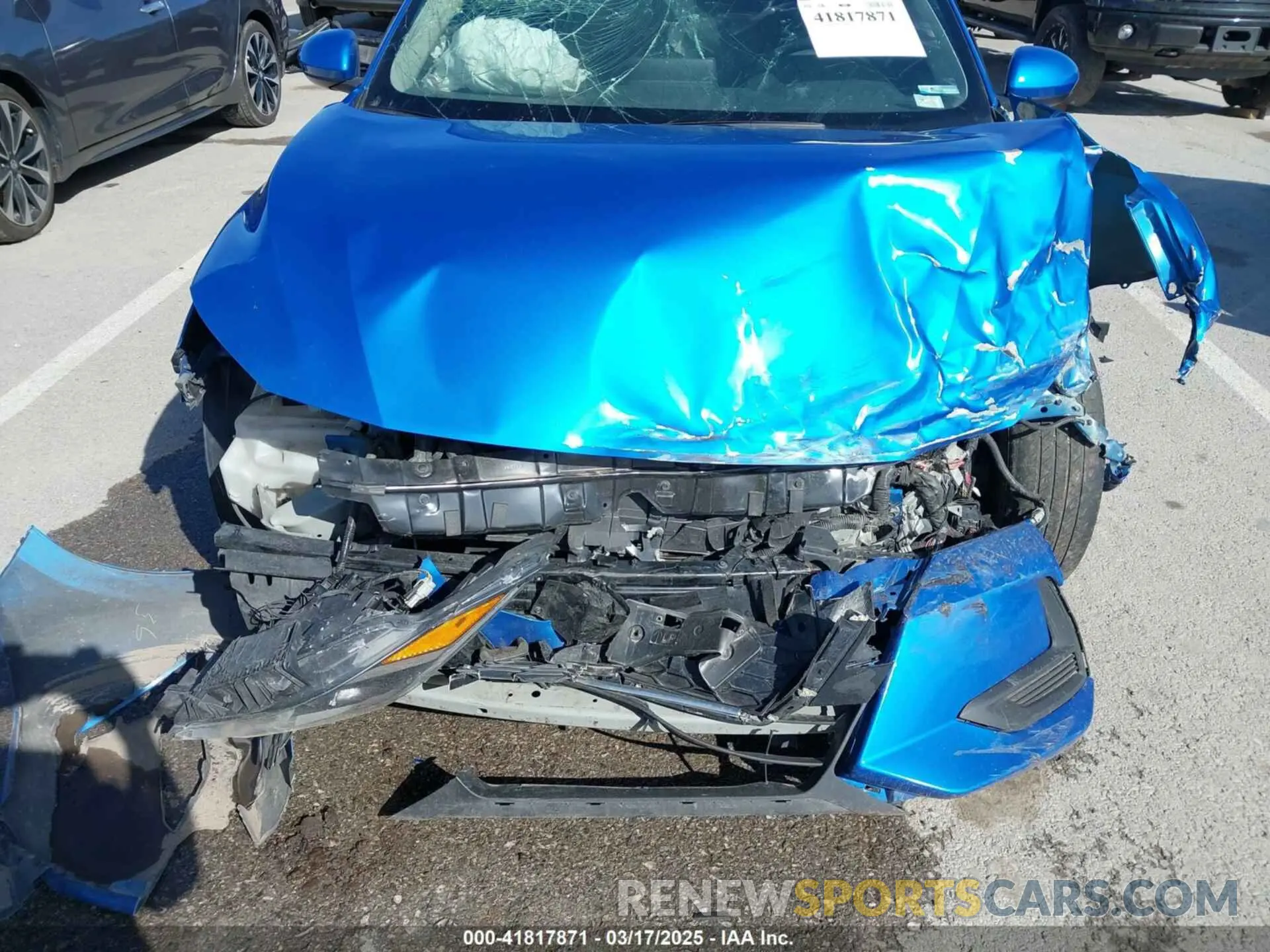 6 fotografías del automóvil dañado 3N1AB8CV1NY229162 NISSAN SENTRA 2022