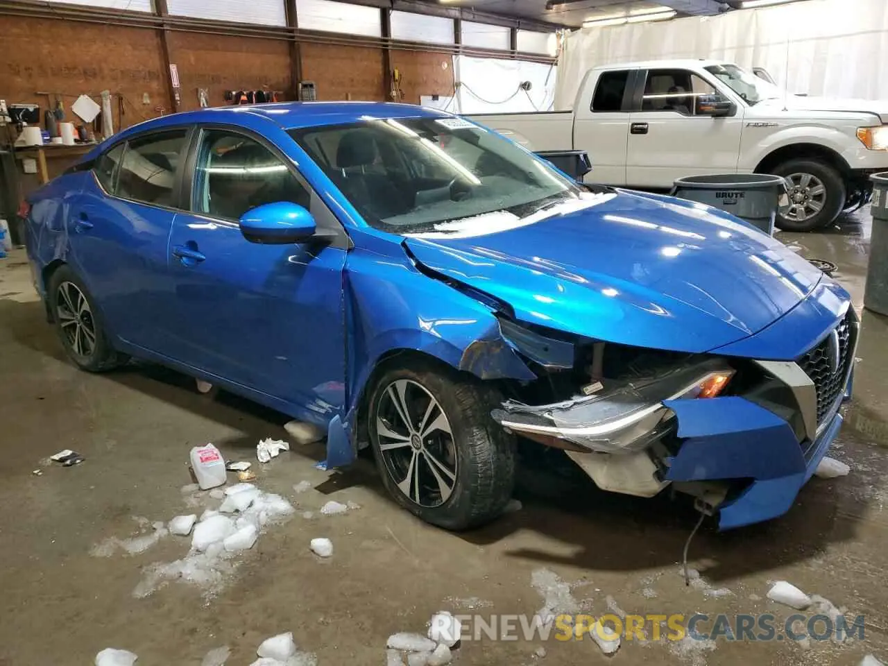 4 fotografías del automóvil dañado 3N1AB8CV1NY230120 NISSAN SENTRA 2022