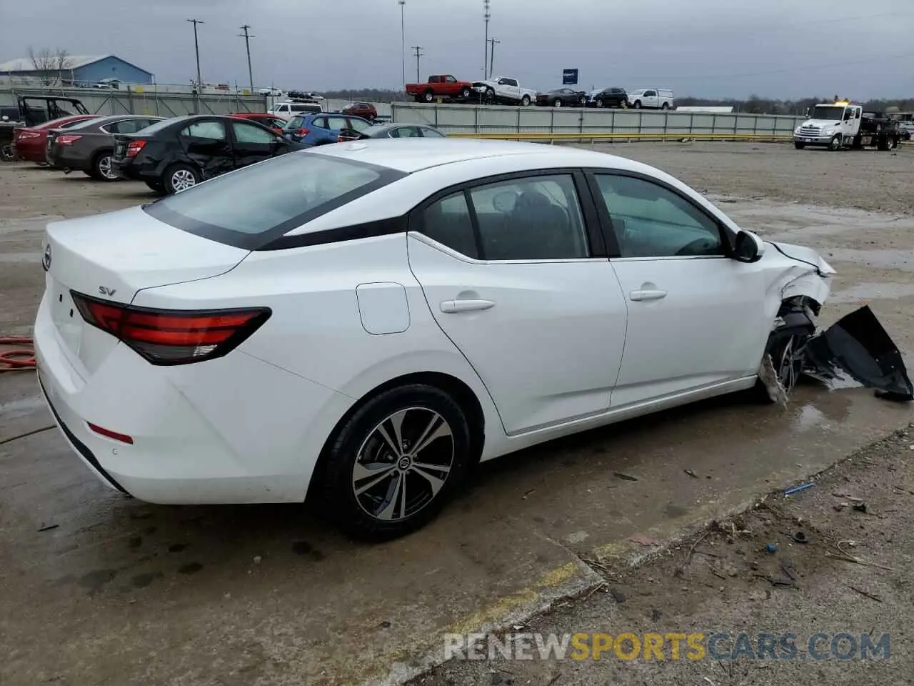 3 fotografías del automóvil dañado 3N1AB8CV1NY262629 NISSAN SENTRA 2022