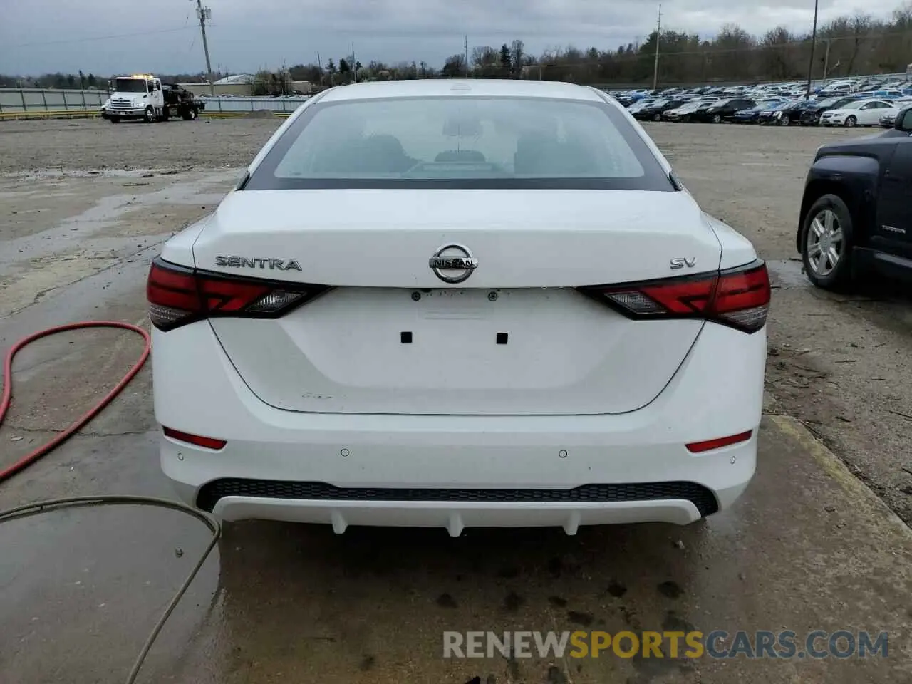 6 fotografías del automóvil dañado 3N1AB8CV1NY262629 NISSAN SENTRA 2022