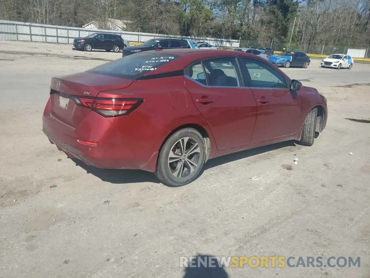 3 fotografías del automóvil dañado 3N1AB8CV1NY274053 NISSAN SENTRA 2022