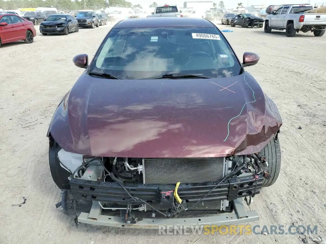 5 fotografías del automóvil dañado 3N1AB8CV1NY287868 NISSAN SENTRA 2022