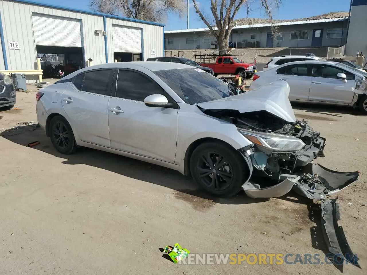 4 fotografías del automóvil dañado 3N1AB8CV1NY296277 NISSAN SENTRA 2022